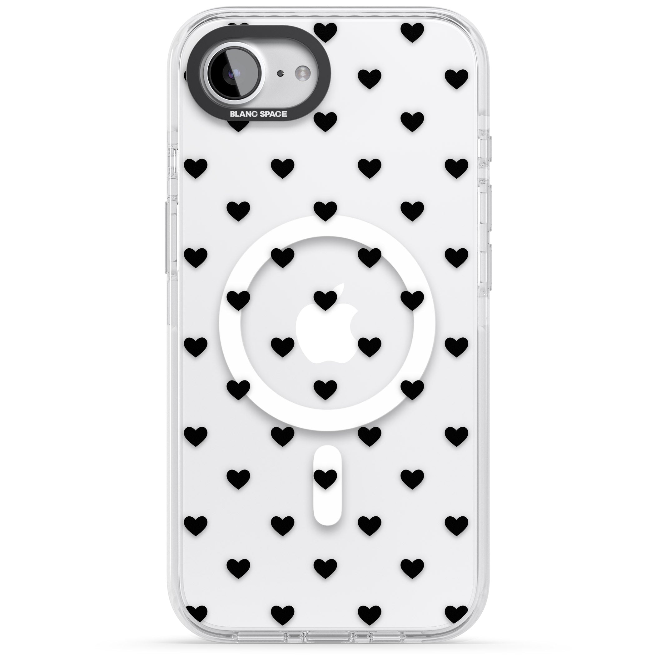 Small Heart Pattern: White &