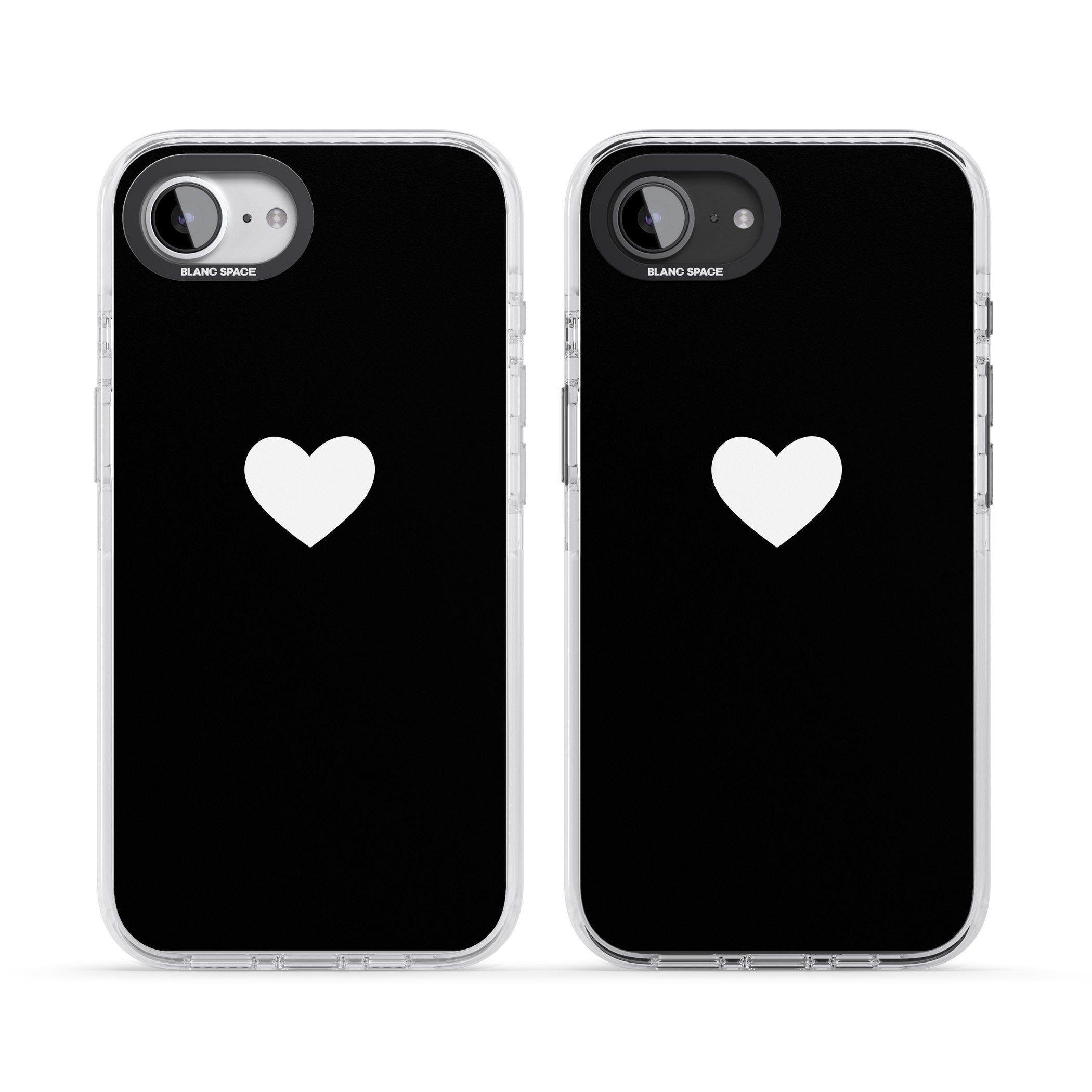 Single Heart Design: White &