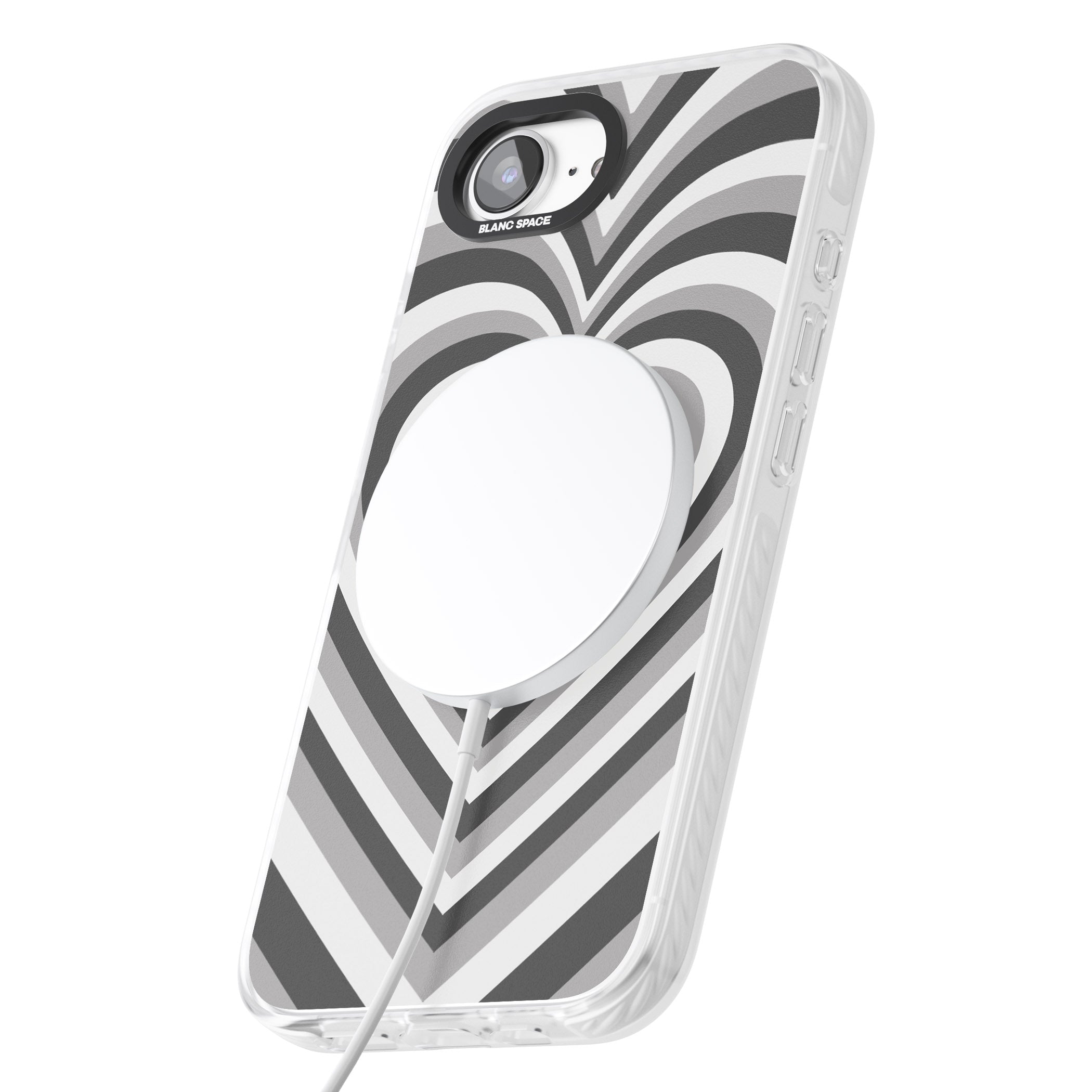 Monochrome Heart Illusion