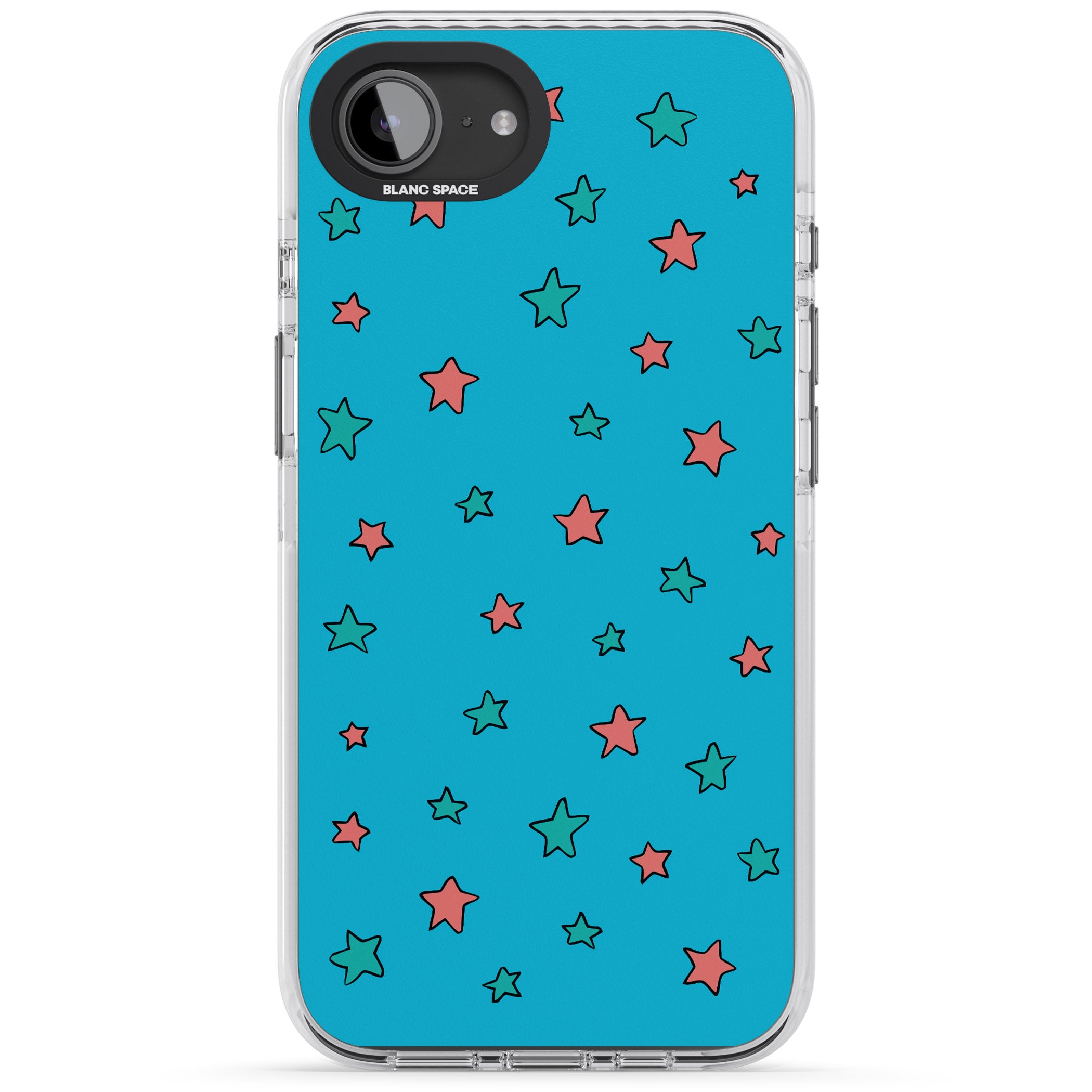 Blue Heartstopper Stars Pattern