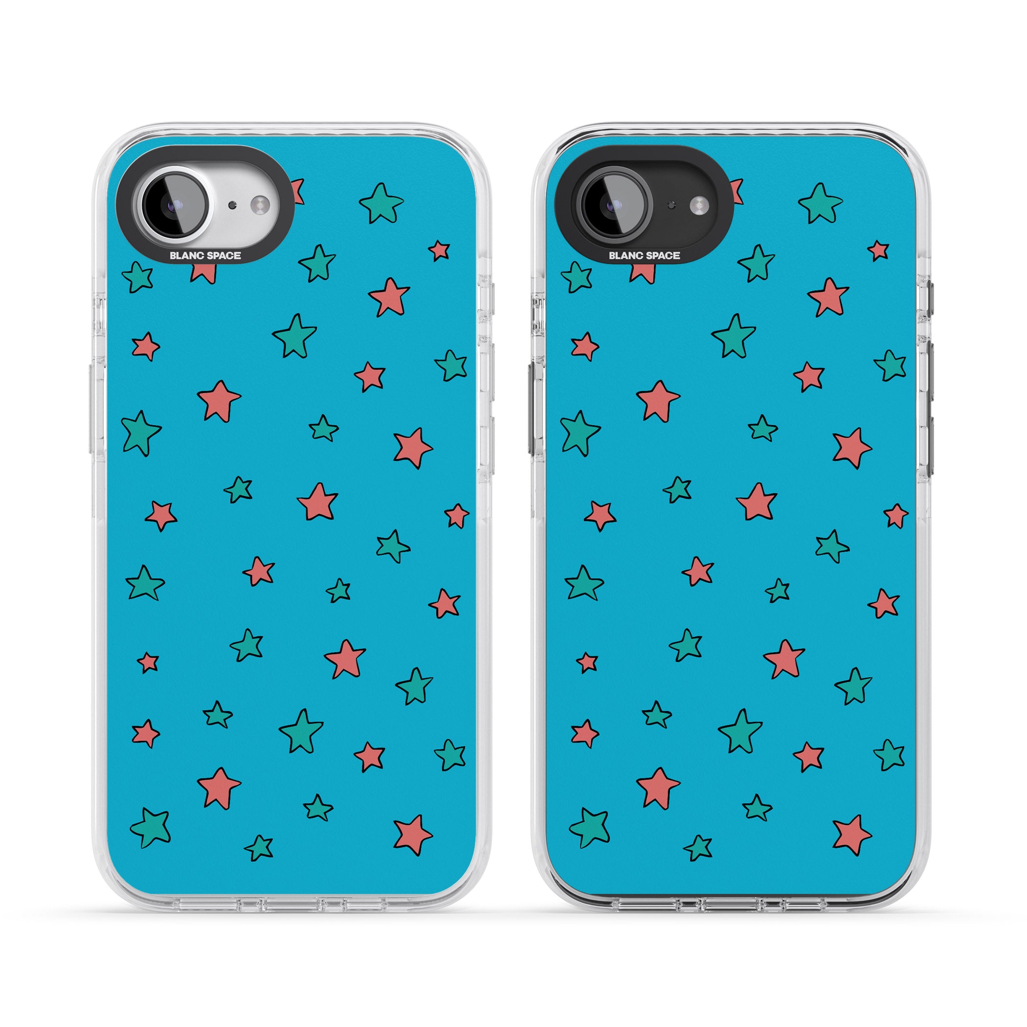 Blue Heartstopper Stars Pattern
