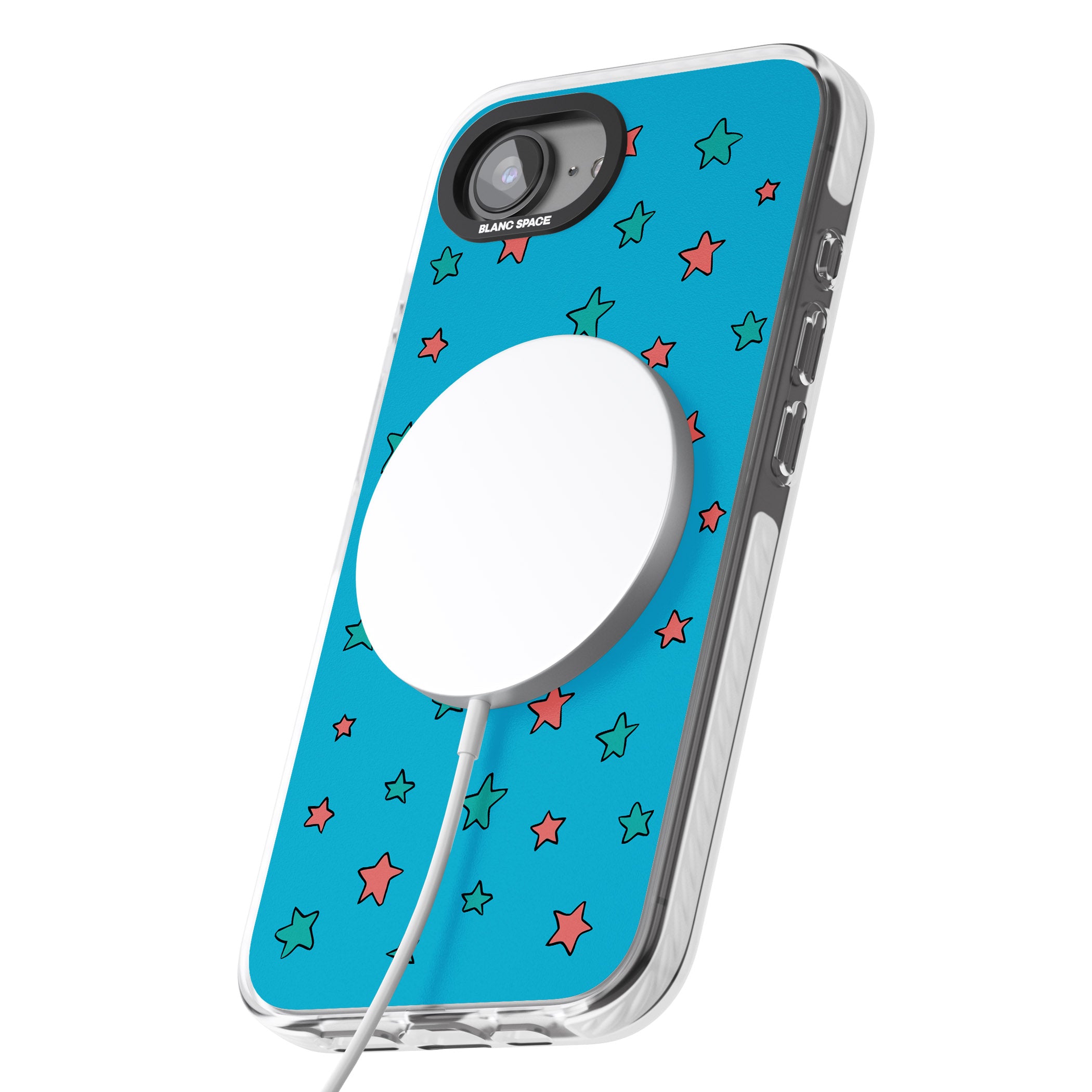 Blue Heartstopper Stars Pattern