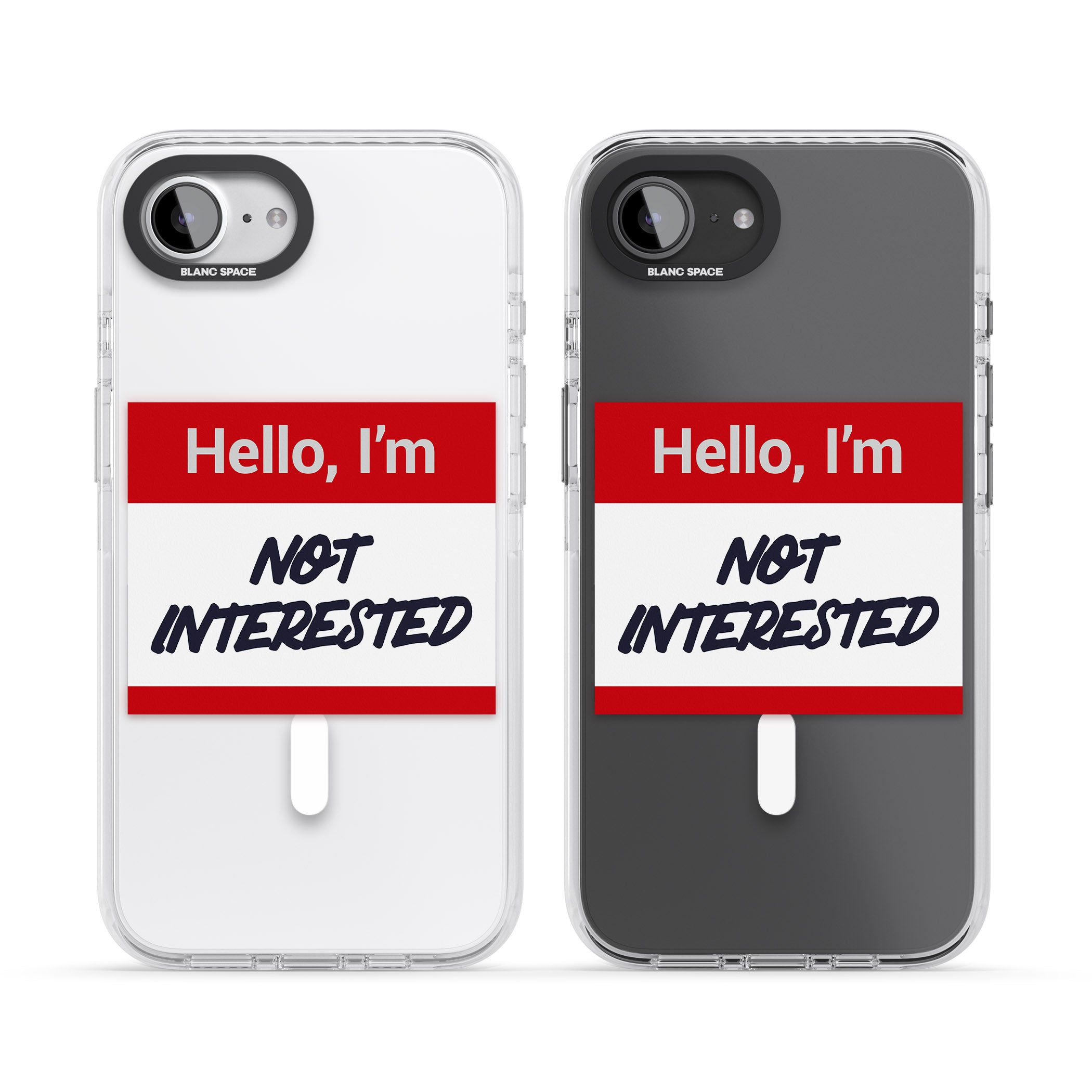 Funny Hello Name Tag Not Interested