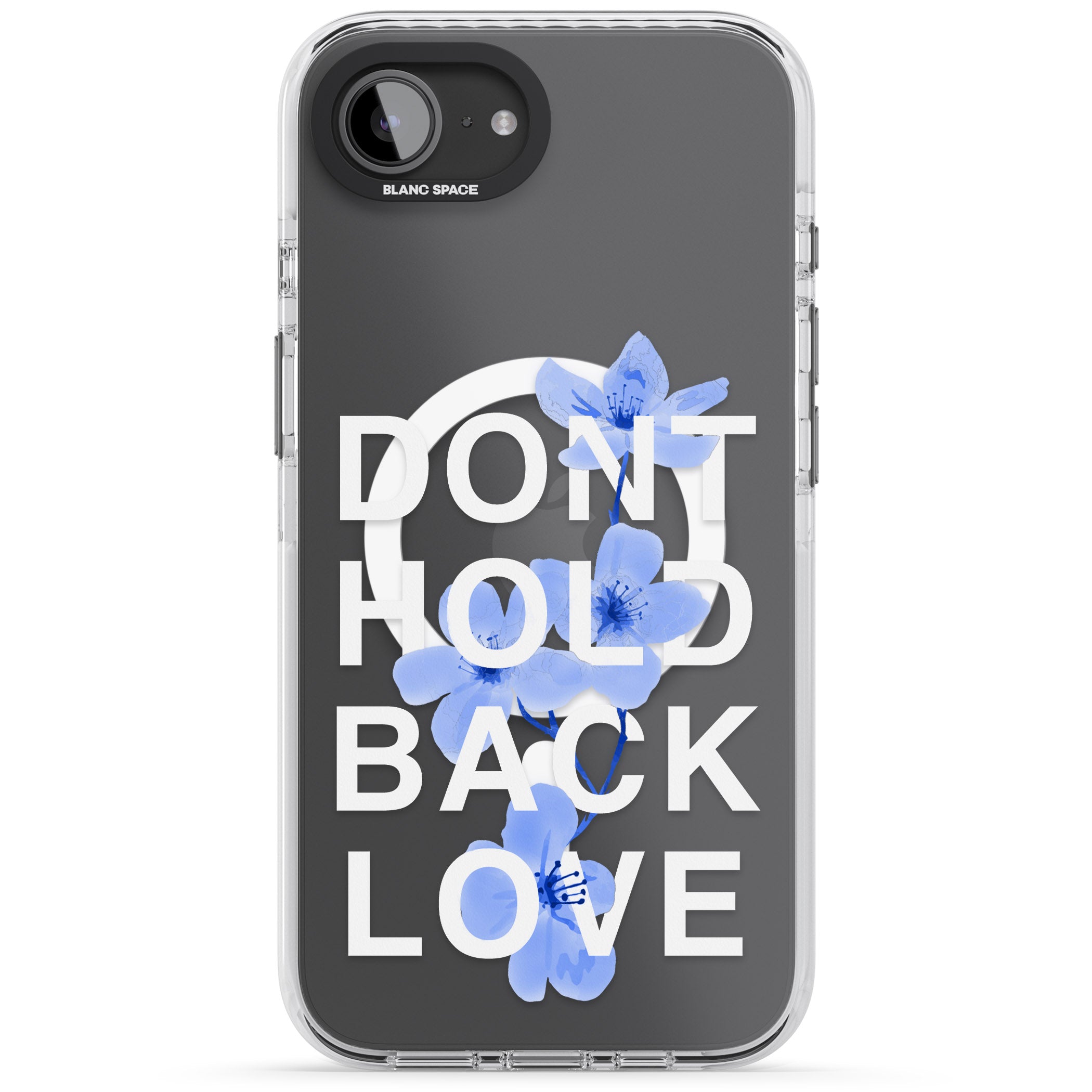Don'T Hold Back Love Blue & White