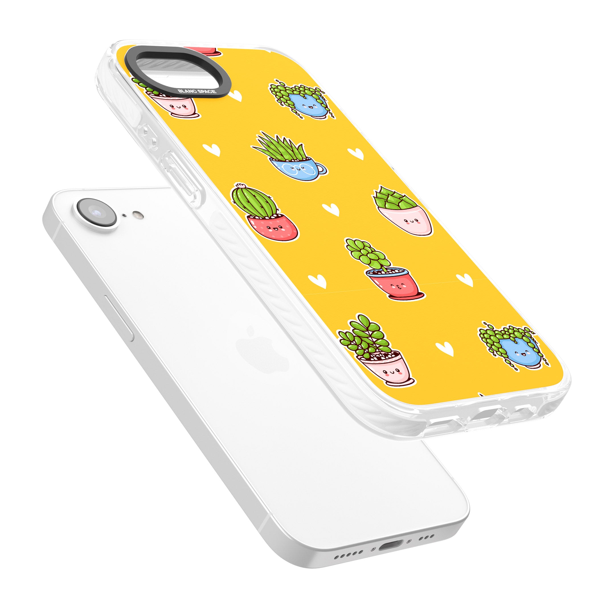 Plant Faces Kawaii Pattern