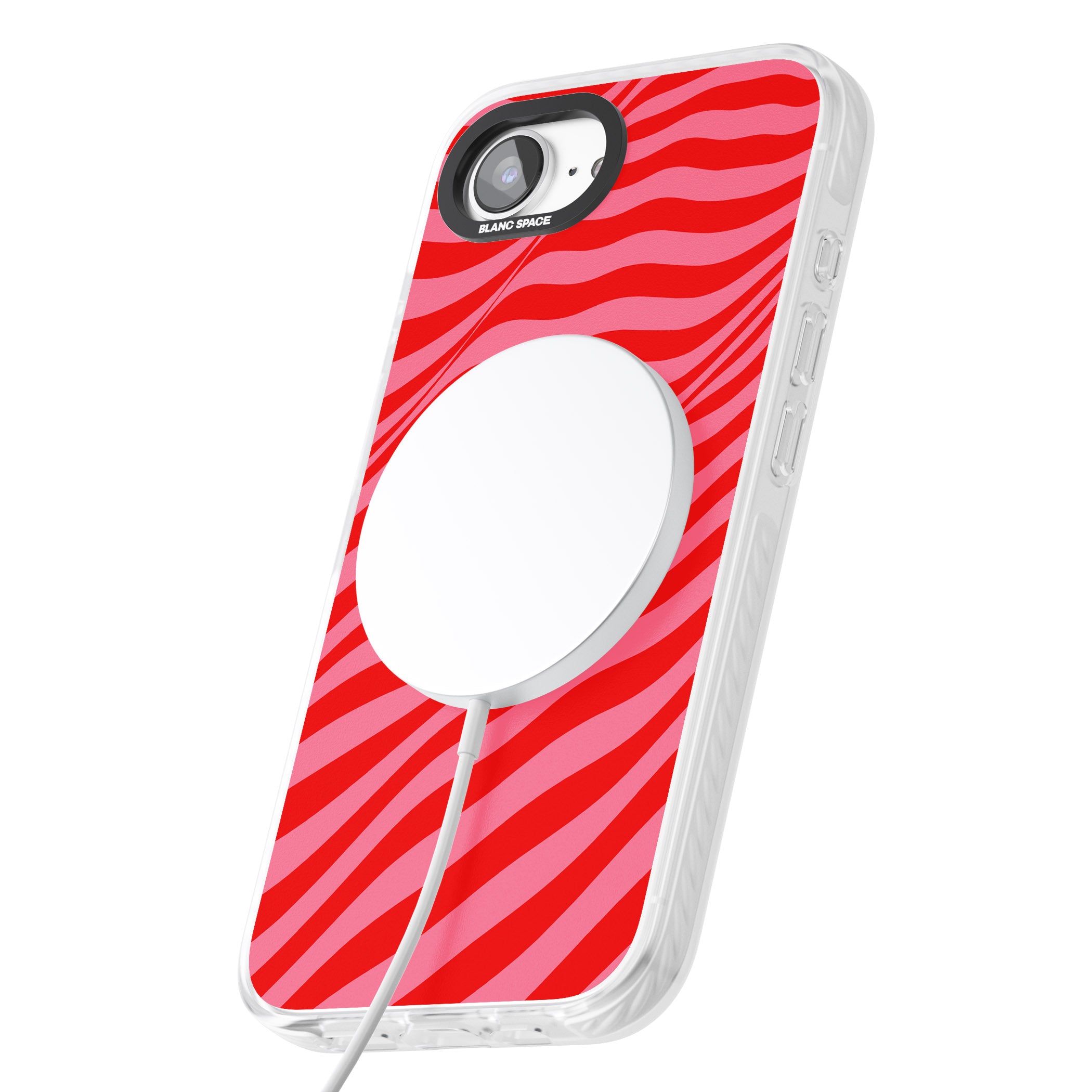 Pink & Red Distorted Line