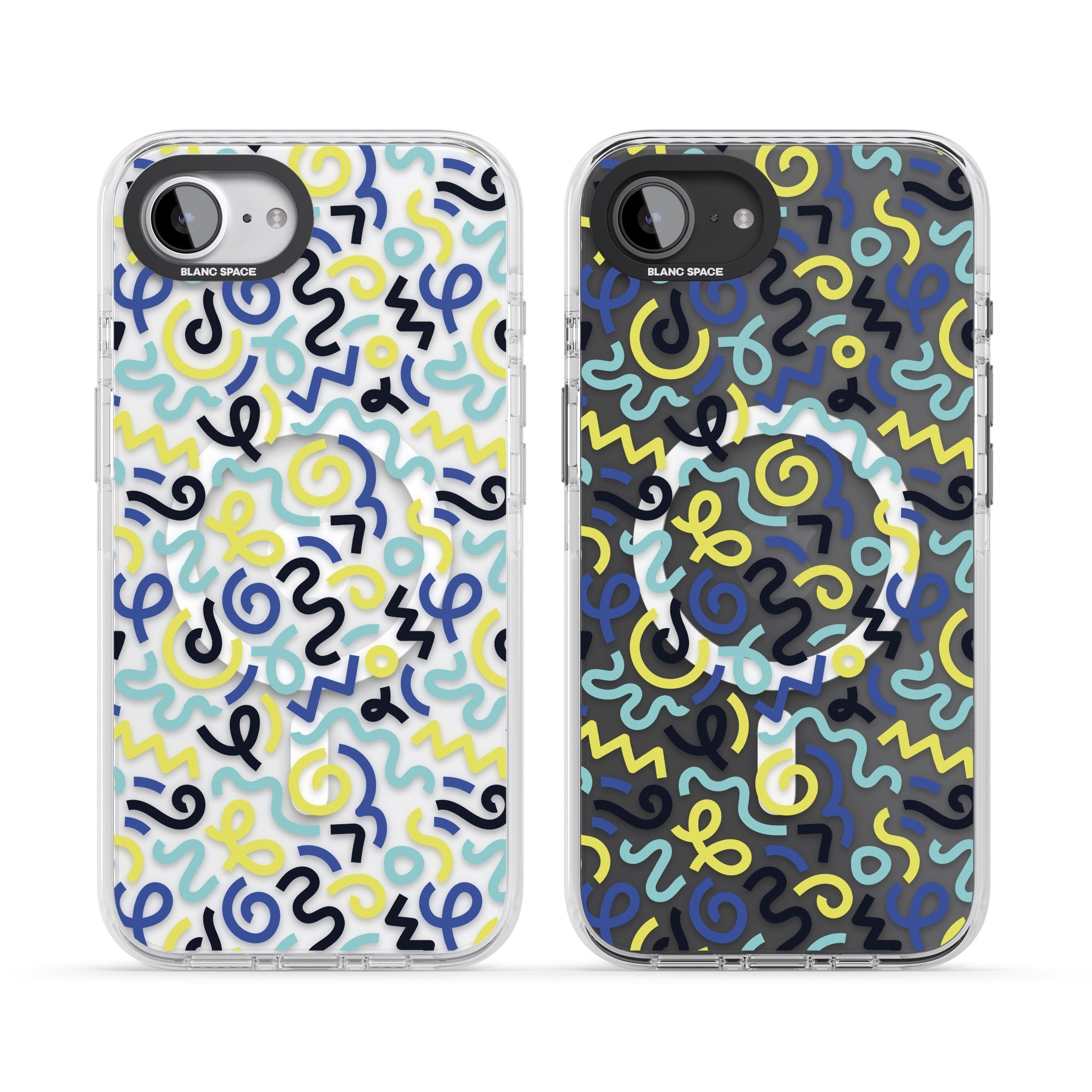 Blue & Yellow Memphis Retro