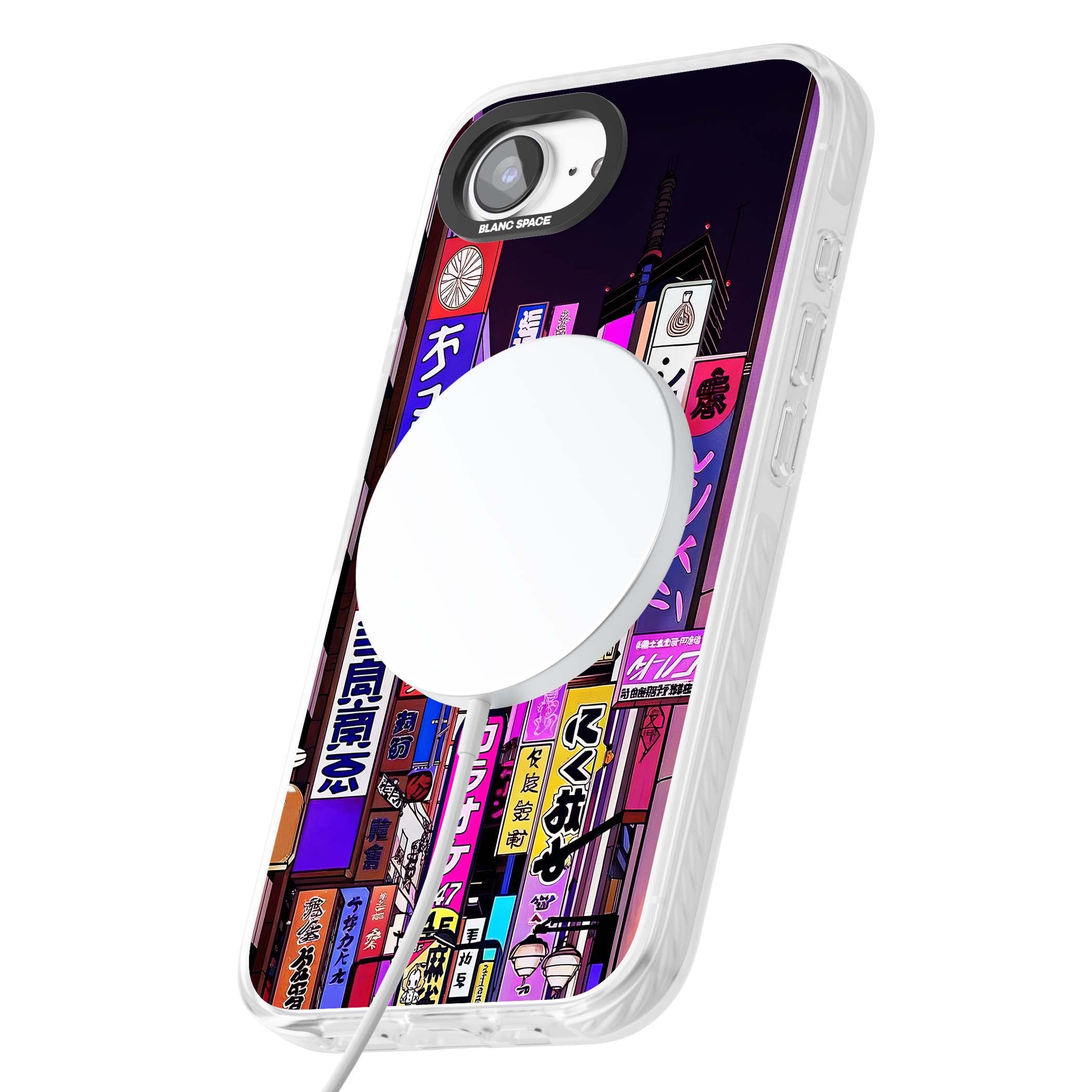 NEON NIGHT anime iPhone case | Impact Magsafe case for iPhone 16e, iPhone 17e