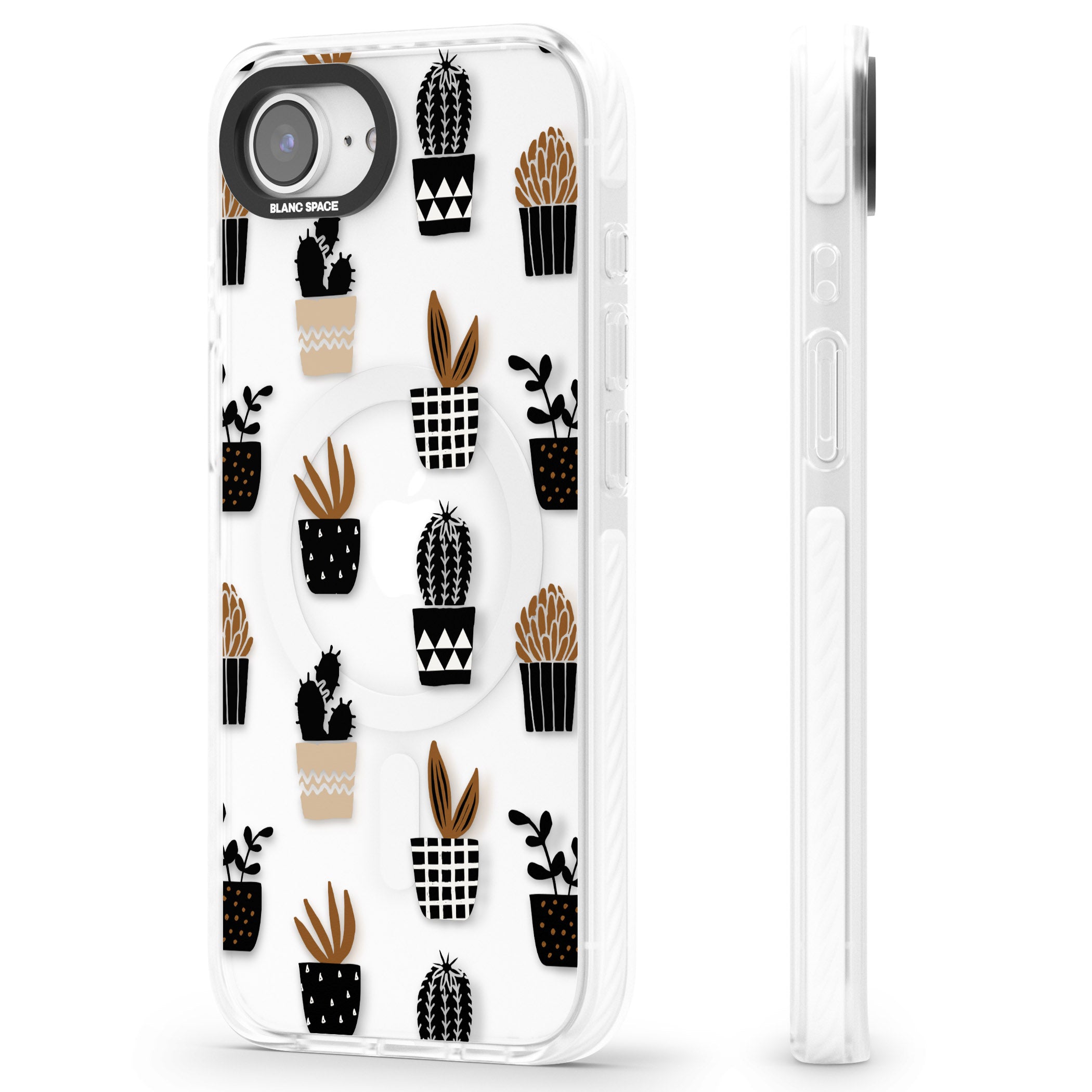 Large Mixed Plants Pattern Clear