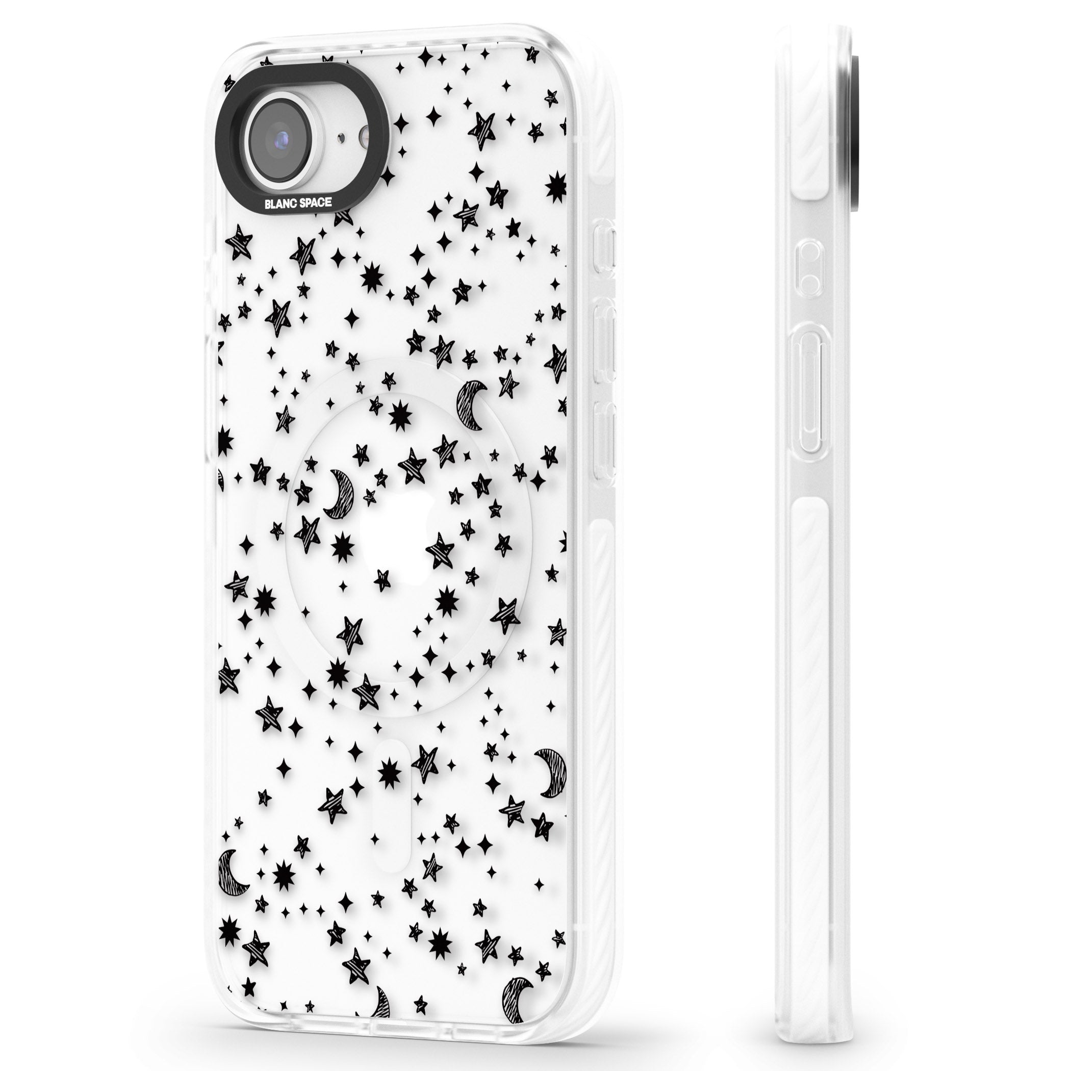 Black Cosmic Galaxy Pattern