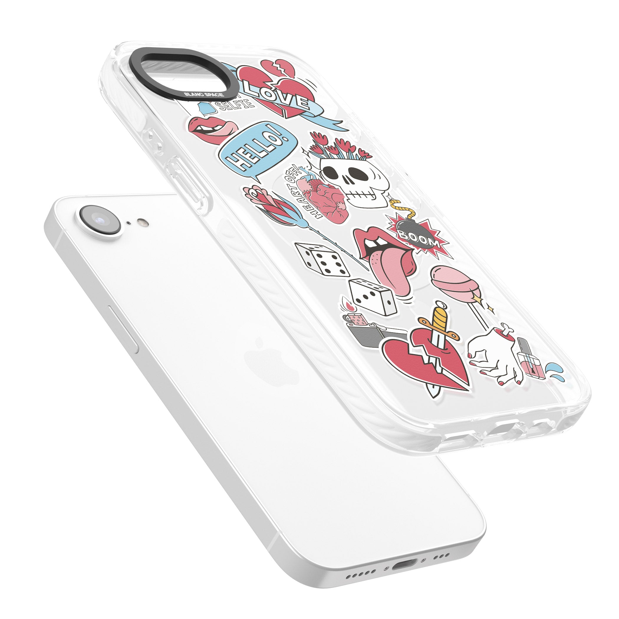 Skull & Flowers Stickers