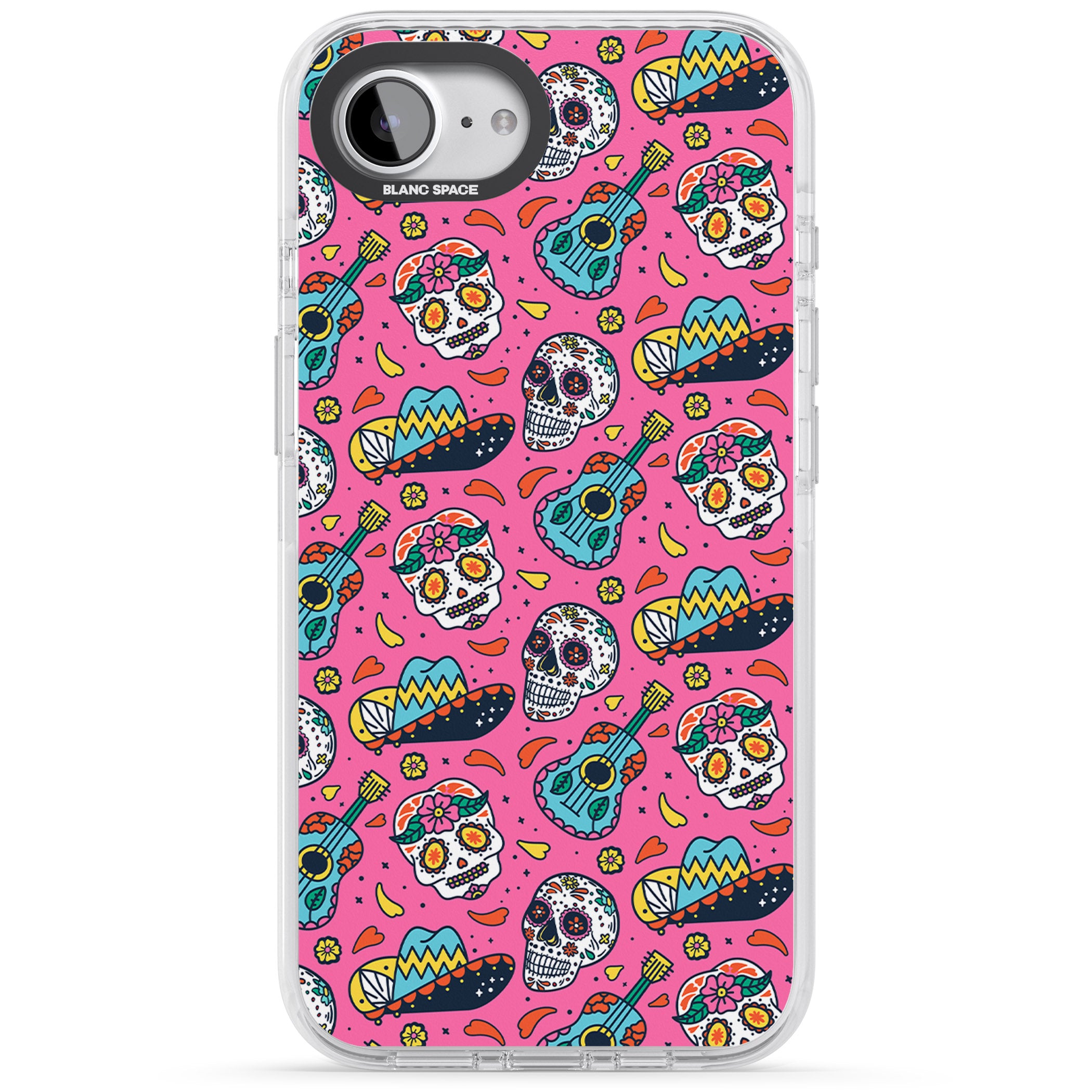 Pink Day Of The Dead Pattern