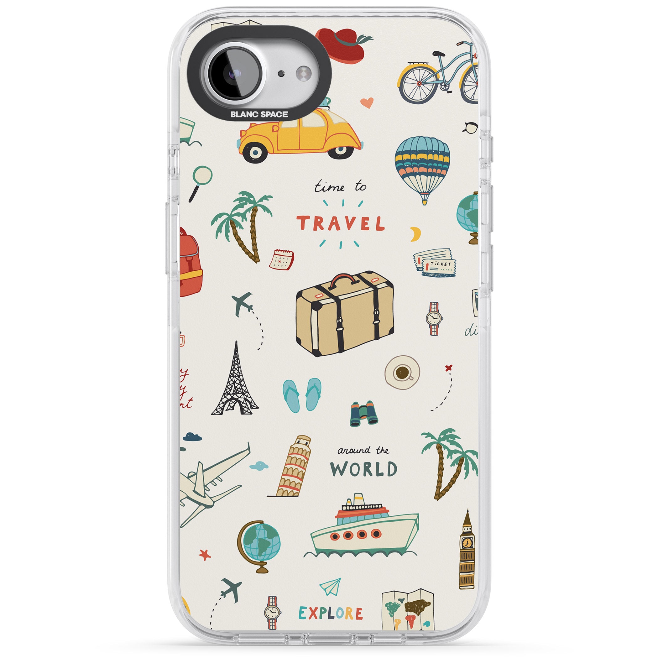 Cute Travel Pattern Cream