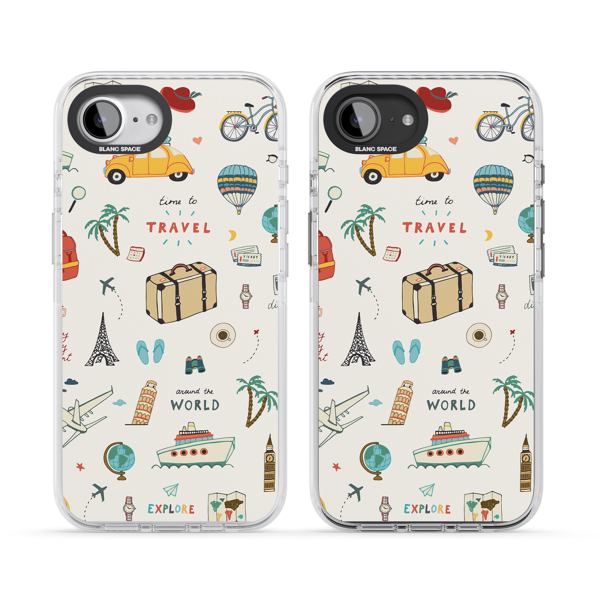 Cute Travel Pattern Cream