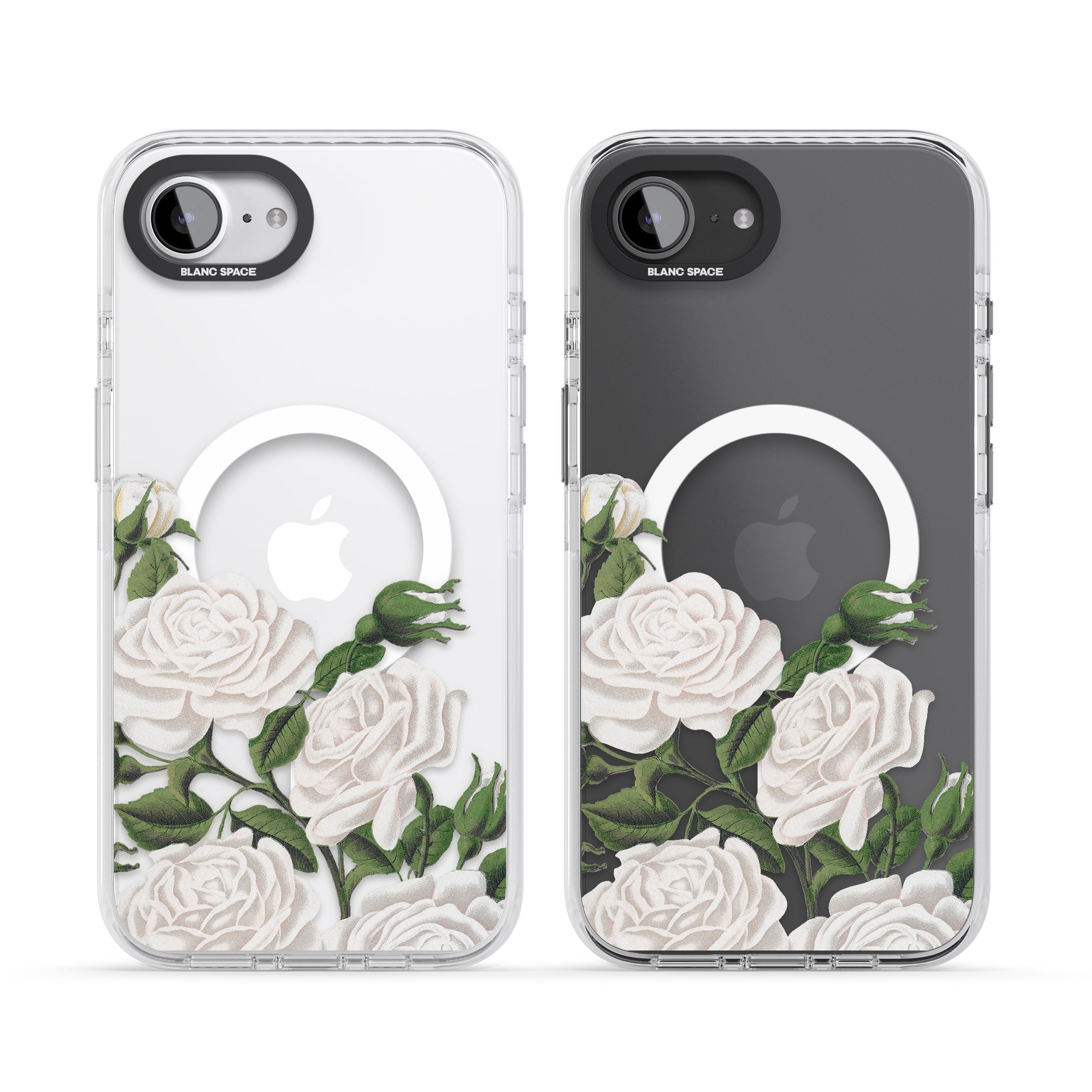 White Vintage Painted Flowers