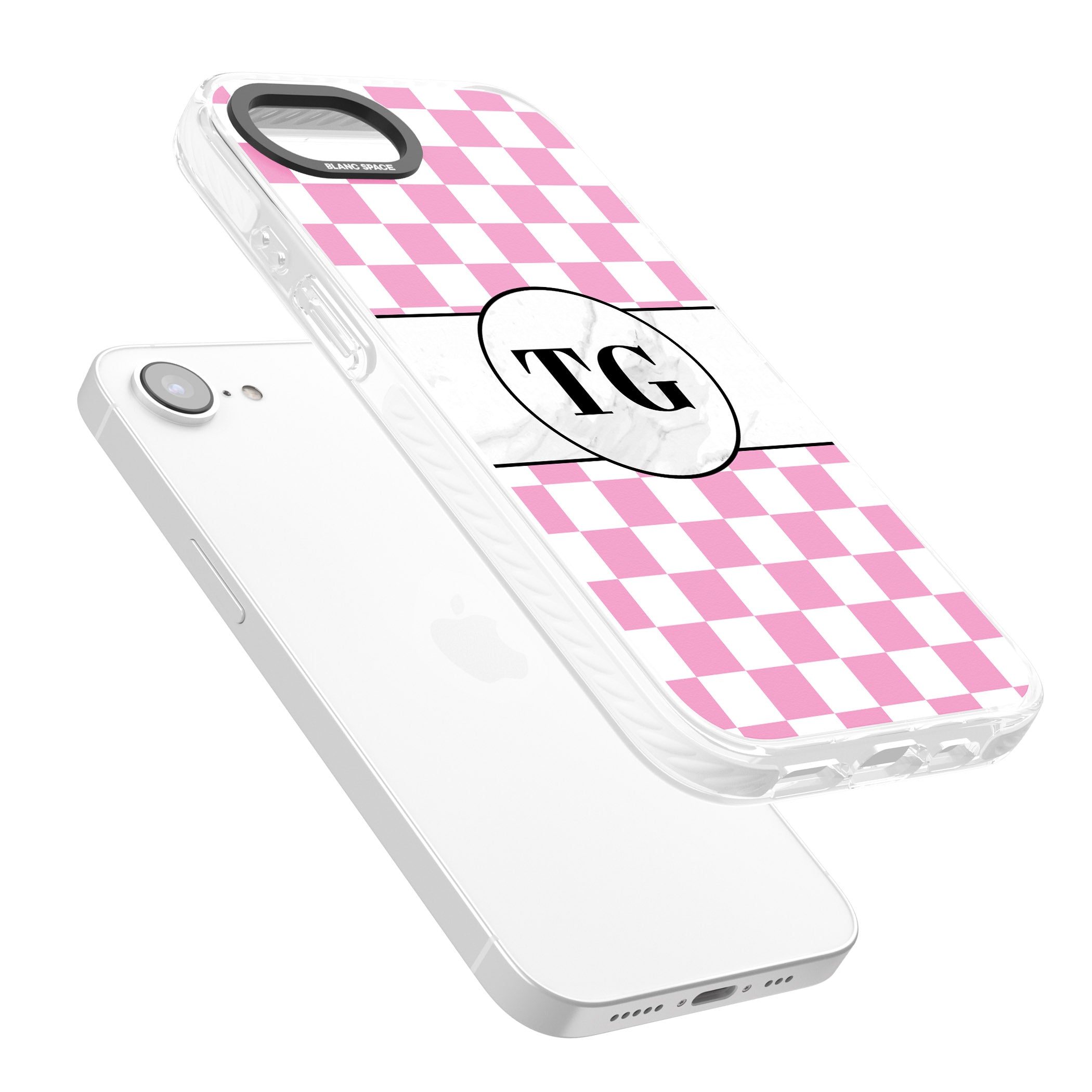 Personalised Monogrammed Pink Check