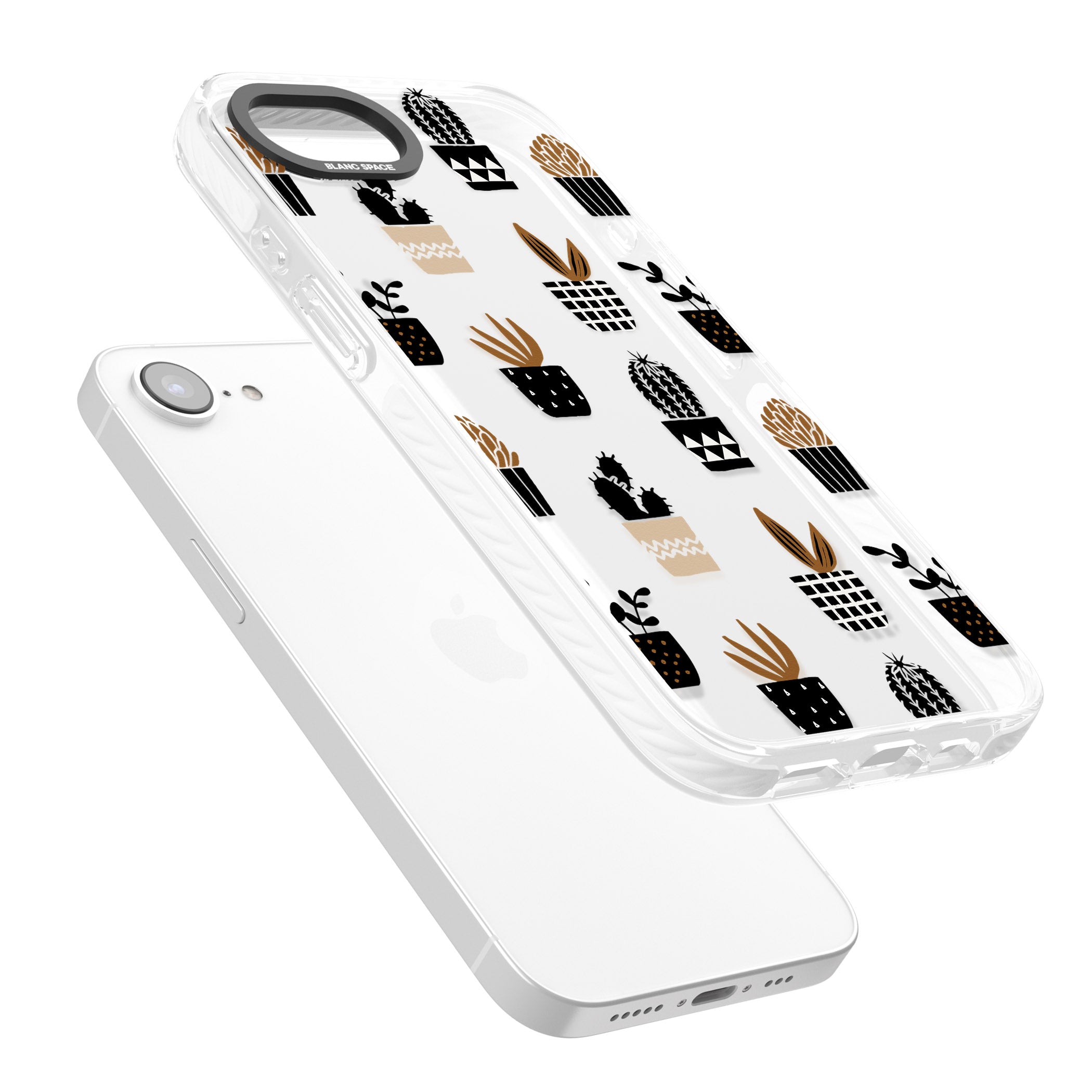 Large Mixed Plants Pattern Clear