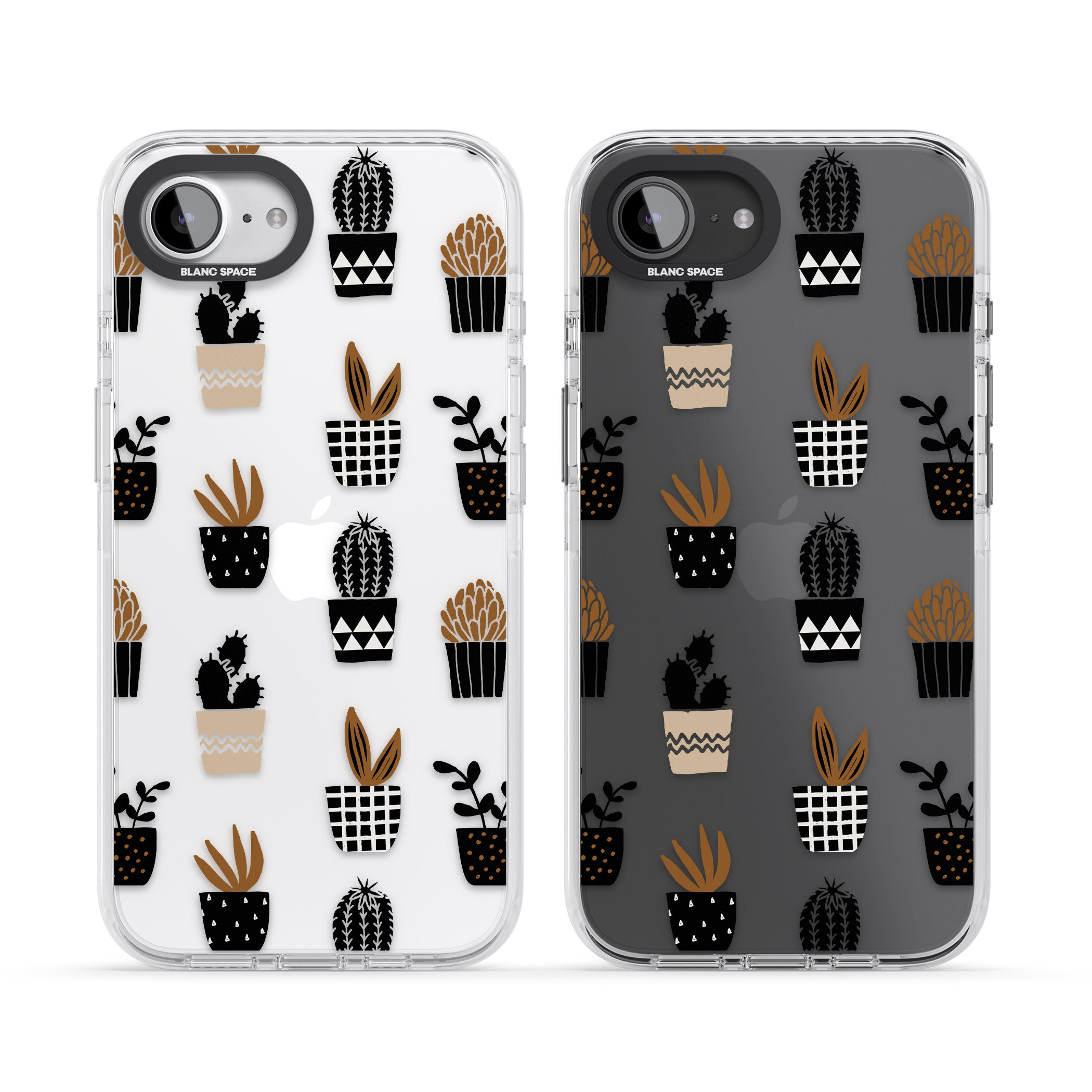 Large Mixed Plants Pattern Clear