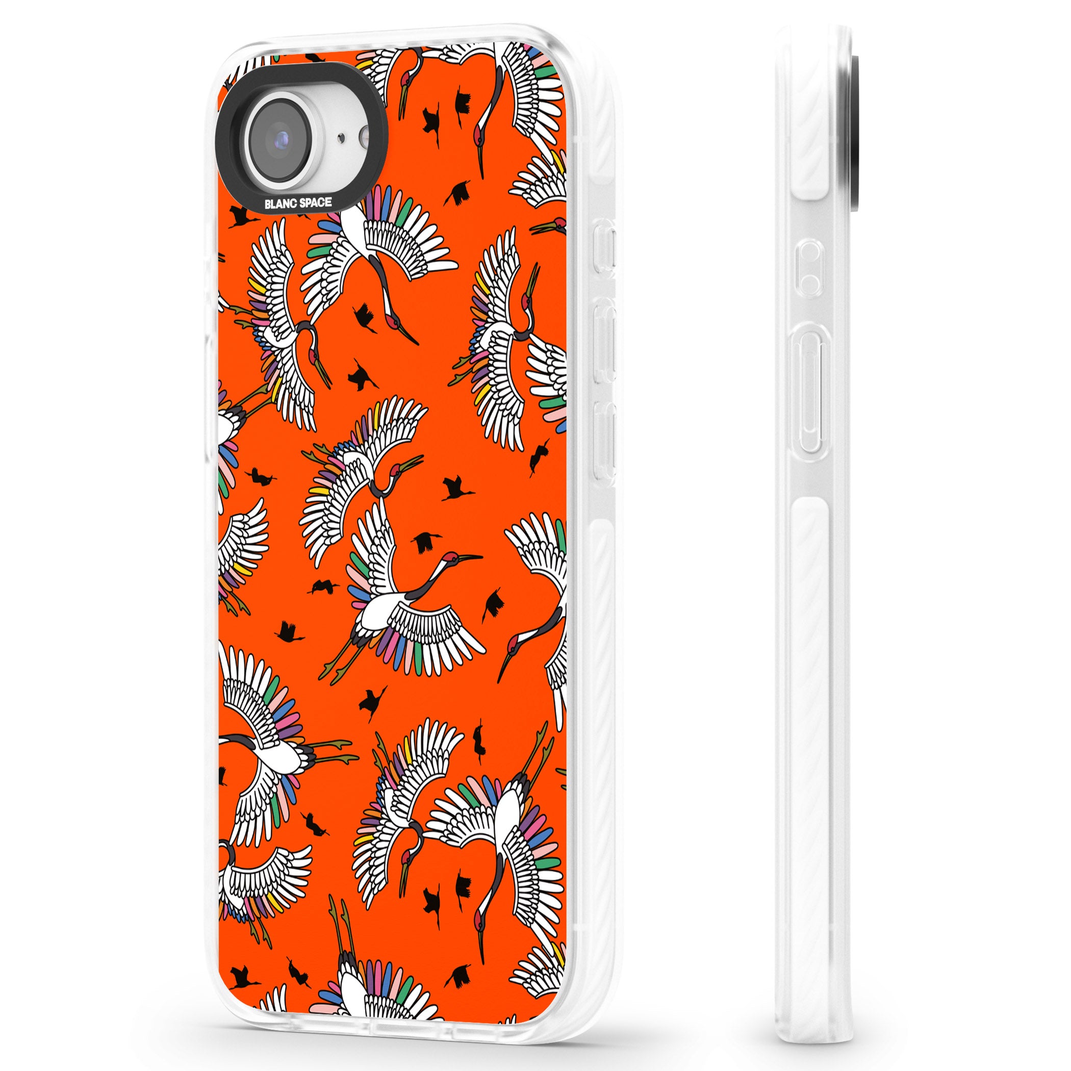 Colourful Crane Pattern (Orange)