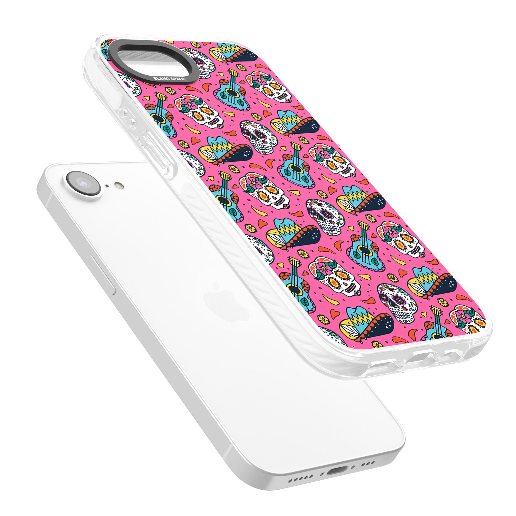 Pink Day Of The Dead Pattern