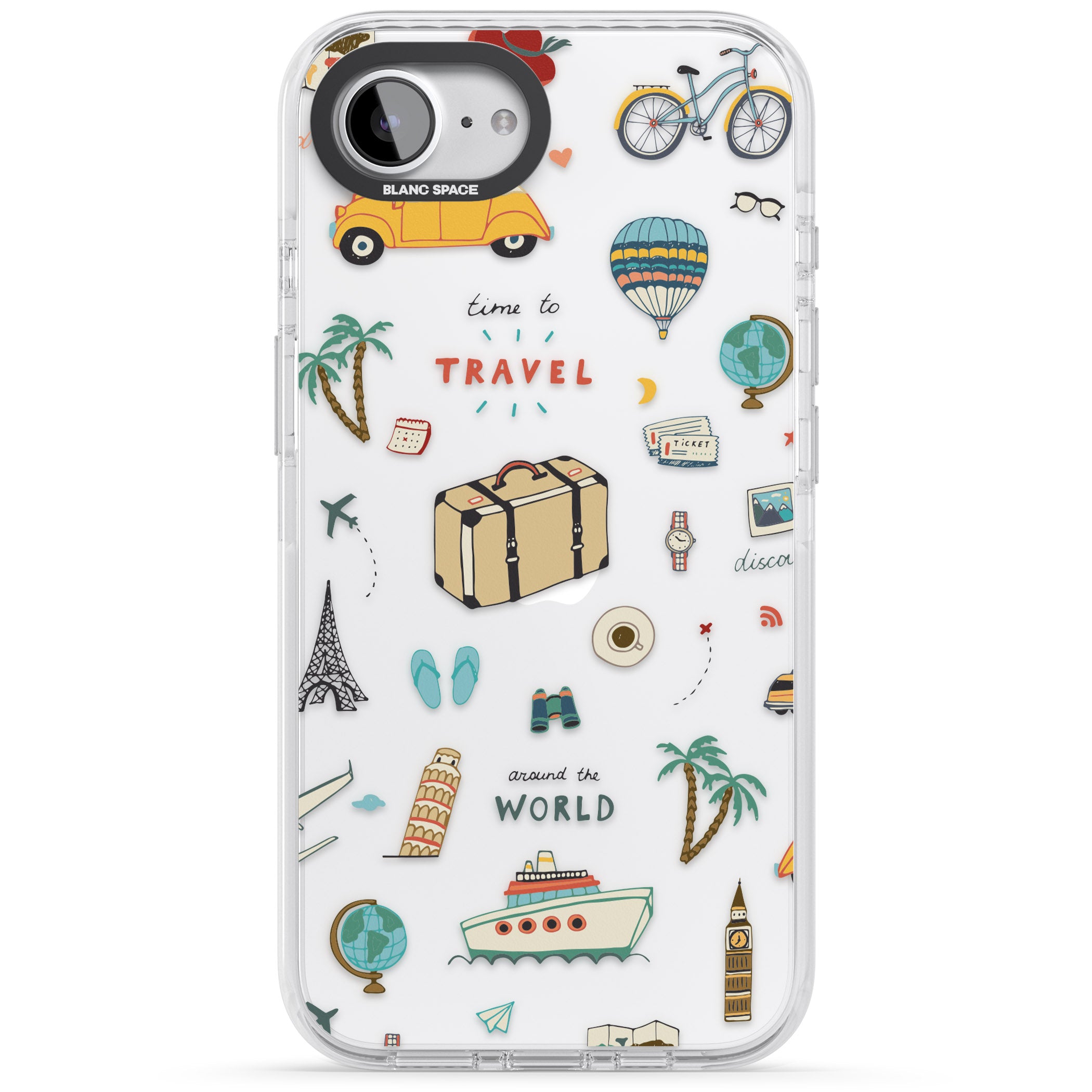 Cute Travel Pattern Transparent