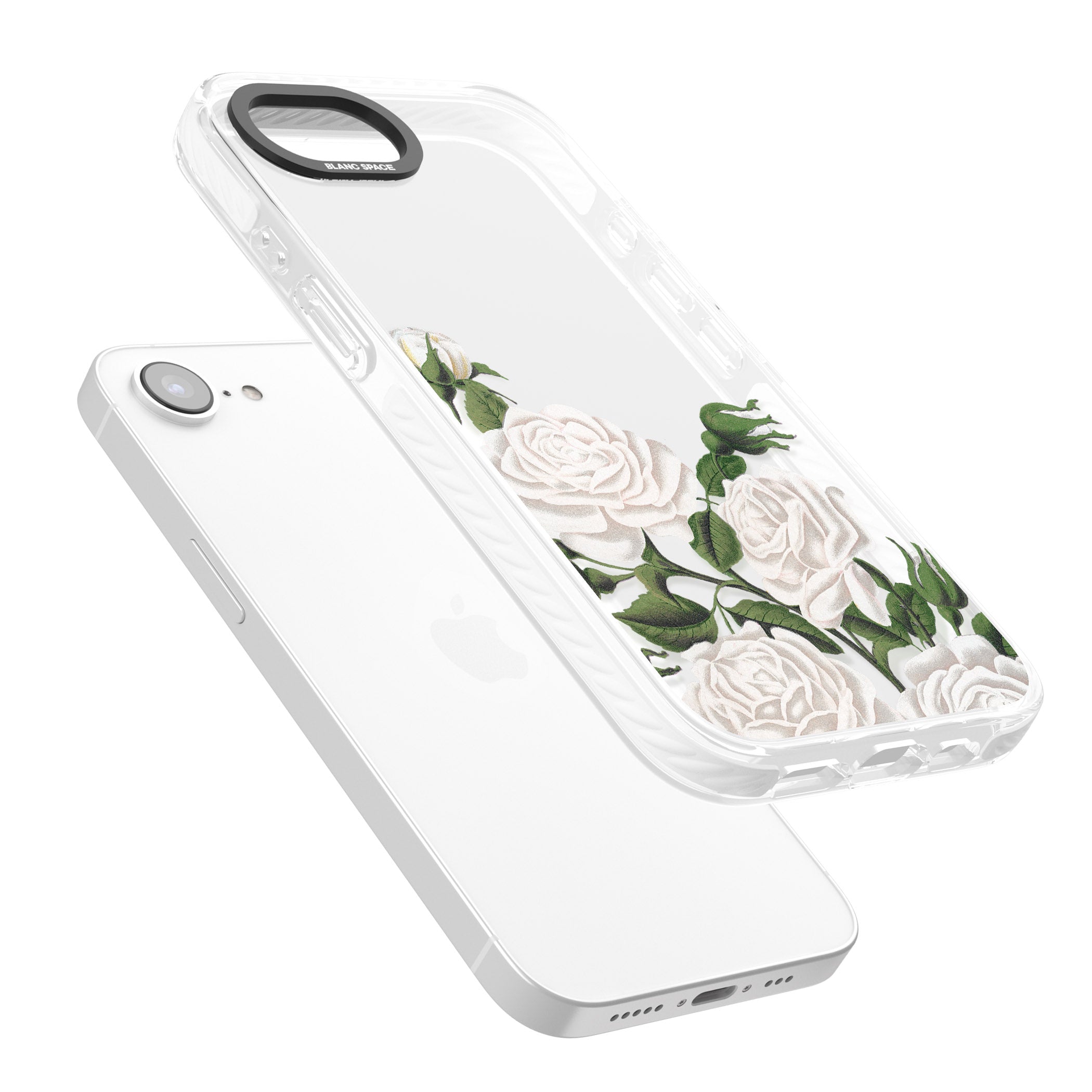 White Vintage Painted Flowers