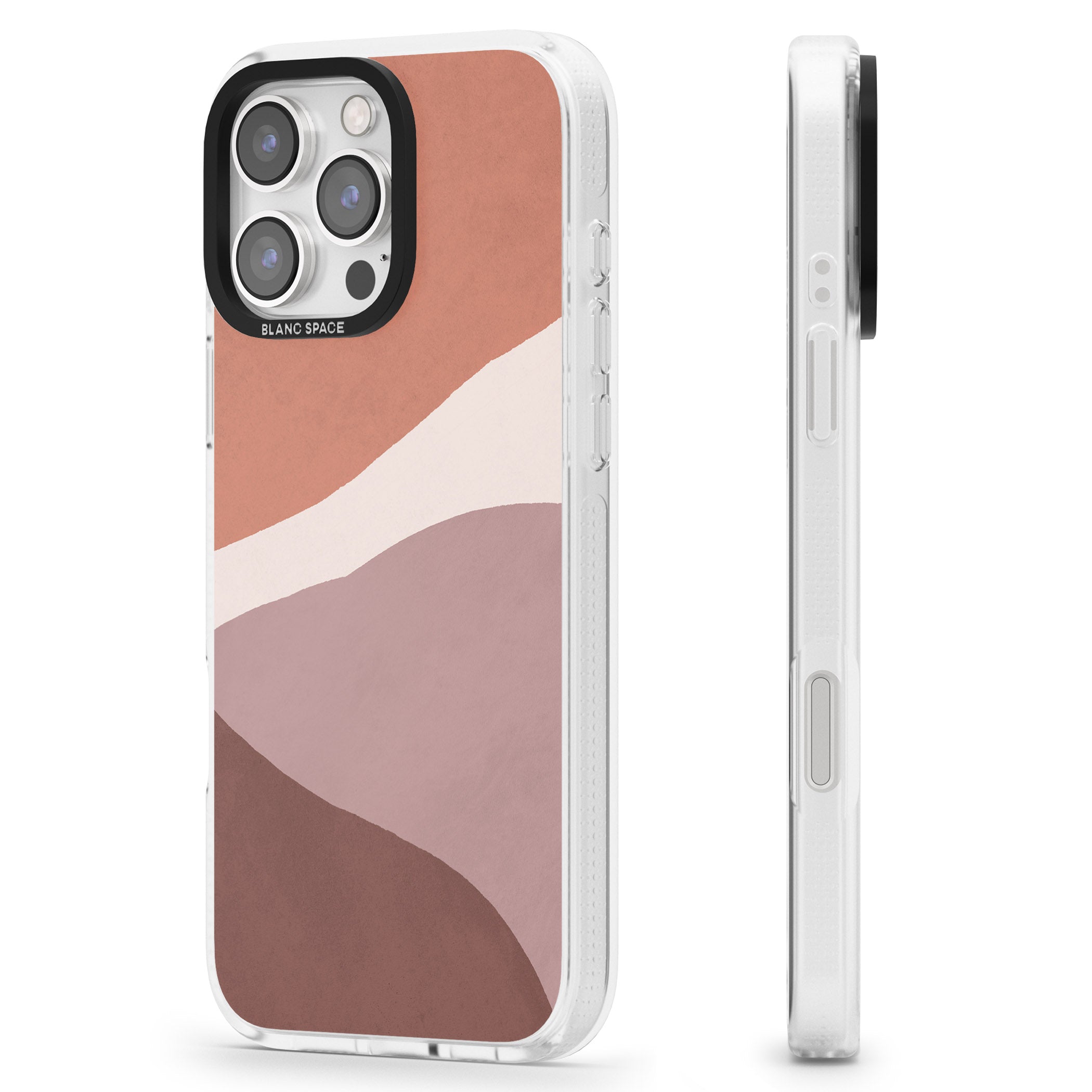 Lush Abstract Watercolour Design #2 iPhone 16 Pro Max / 16 Pro Clear Case Impact Air - Blanc Space