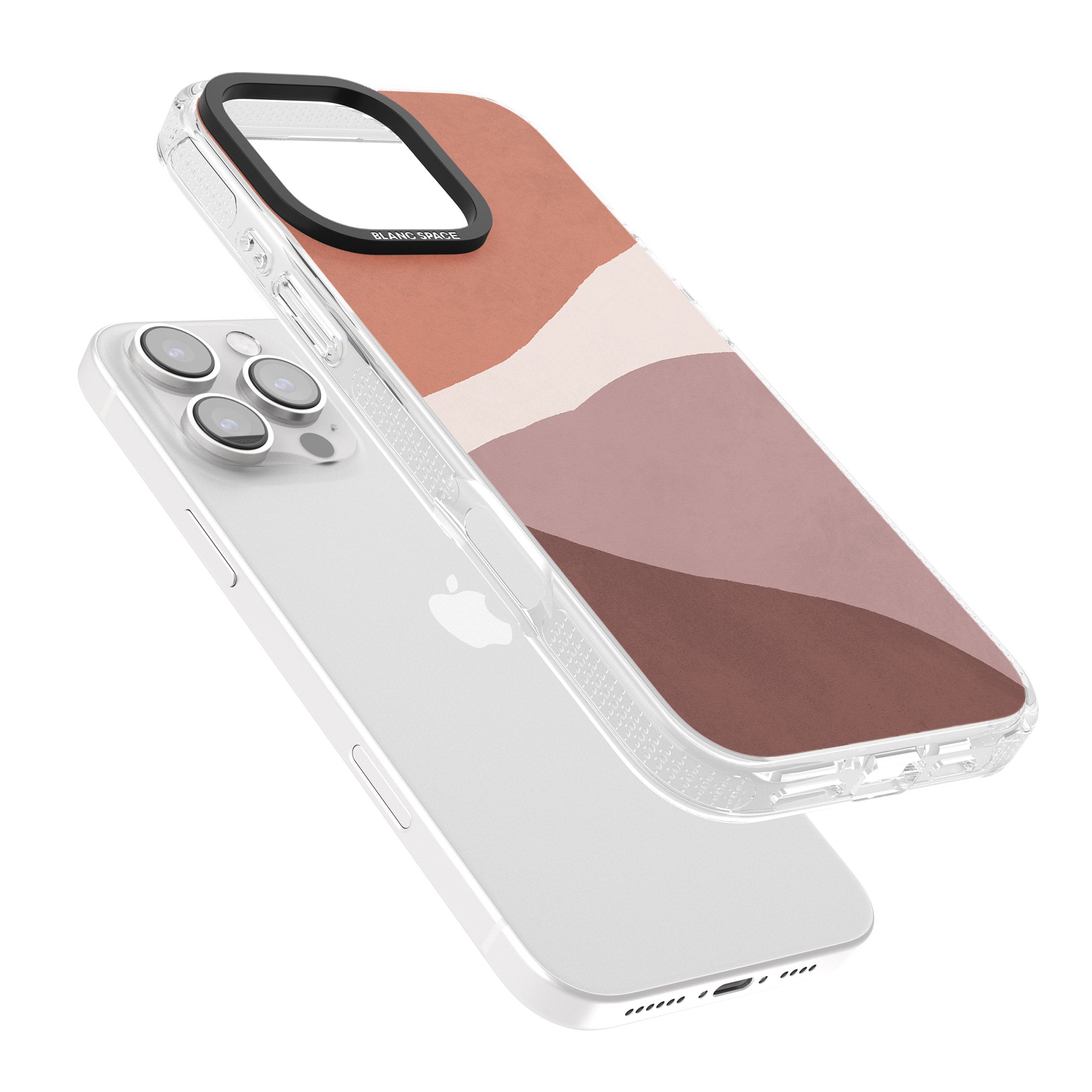 Lush Abstract Watercolour Design #2 iPhone 16 Pro Max / 16 Pro Clear Case Impact Air - Blanc Space