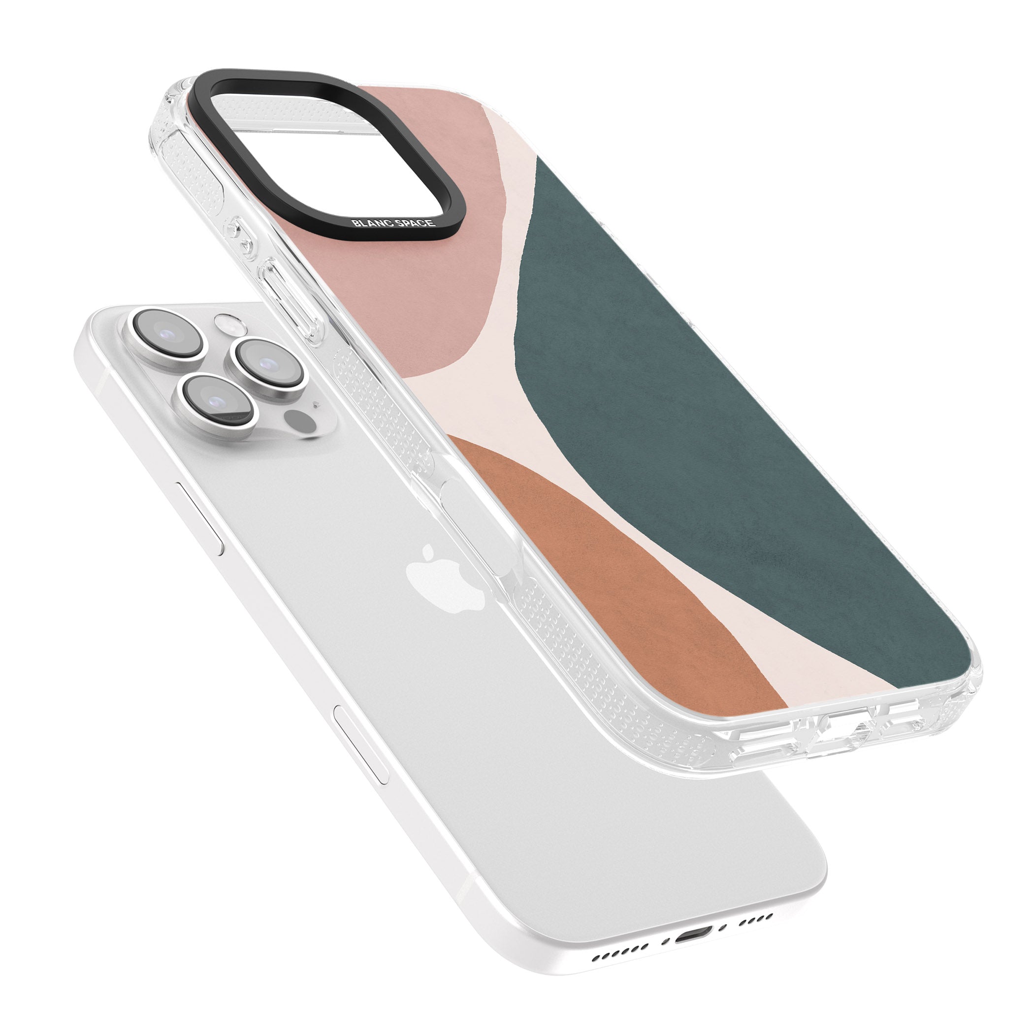 Lush Abstract Watercolour Design #8 iPhone 16 Pro Max / 16 Pro Clear Case Impact Air - Blanc Space