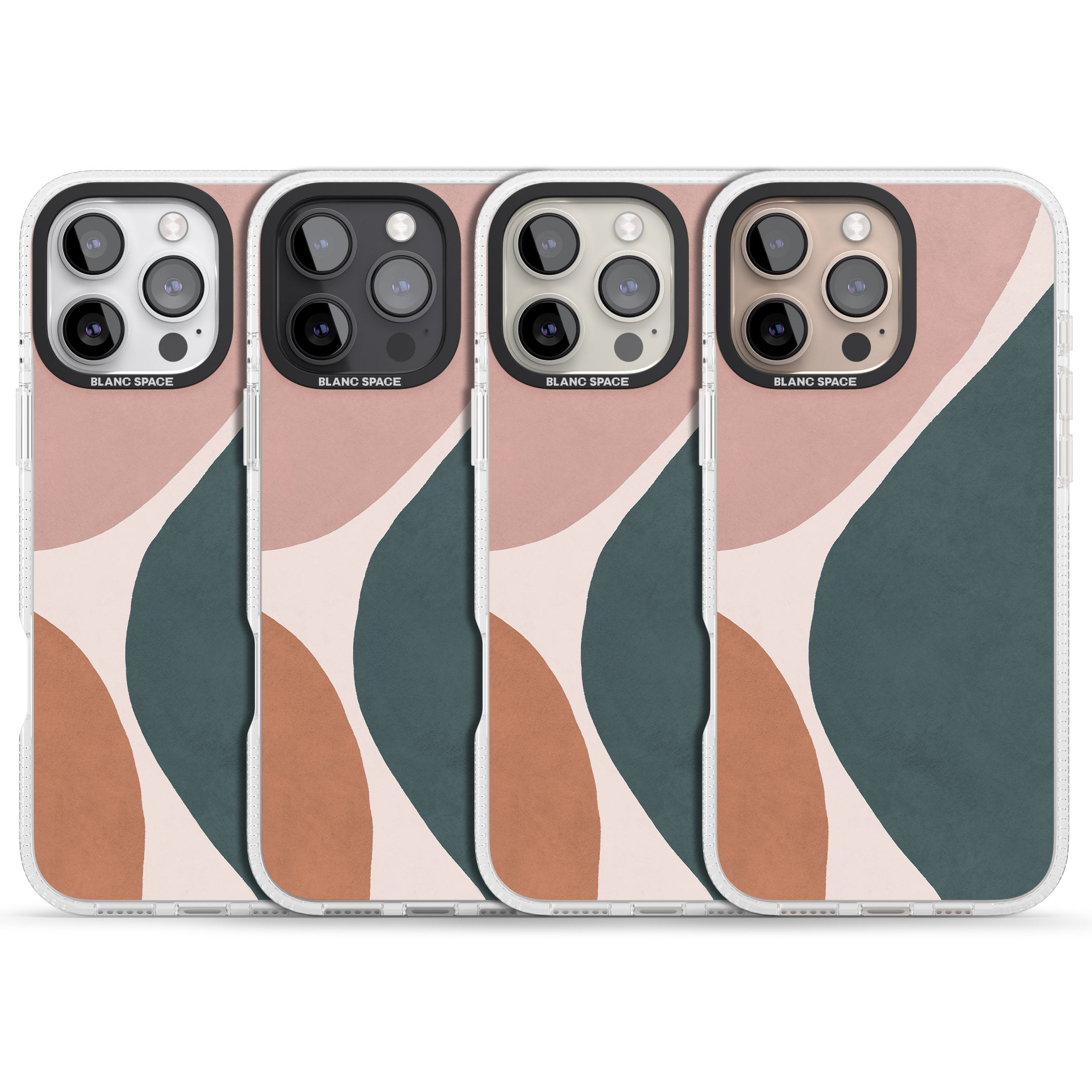 Lush Abstract Watercolour Design #8 iPhone 16 Pro Max / 16 Pro Clear Case Impact Air - Blanc Space