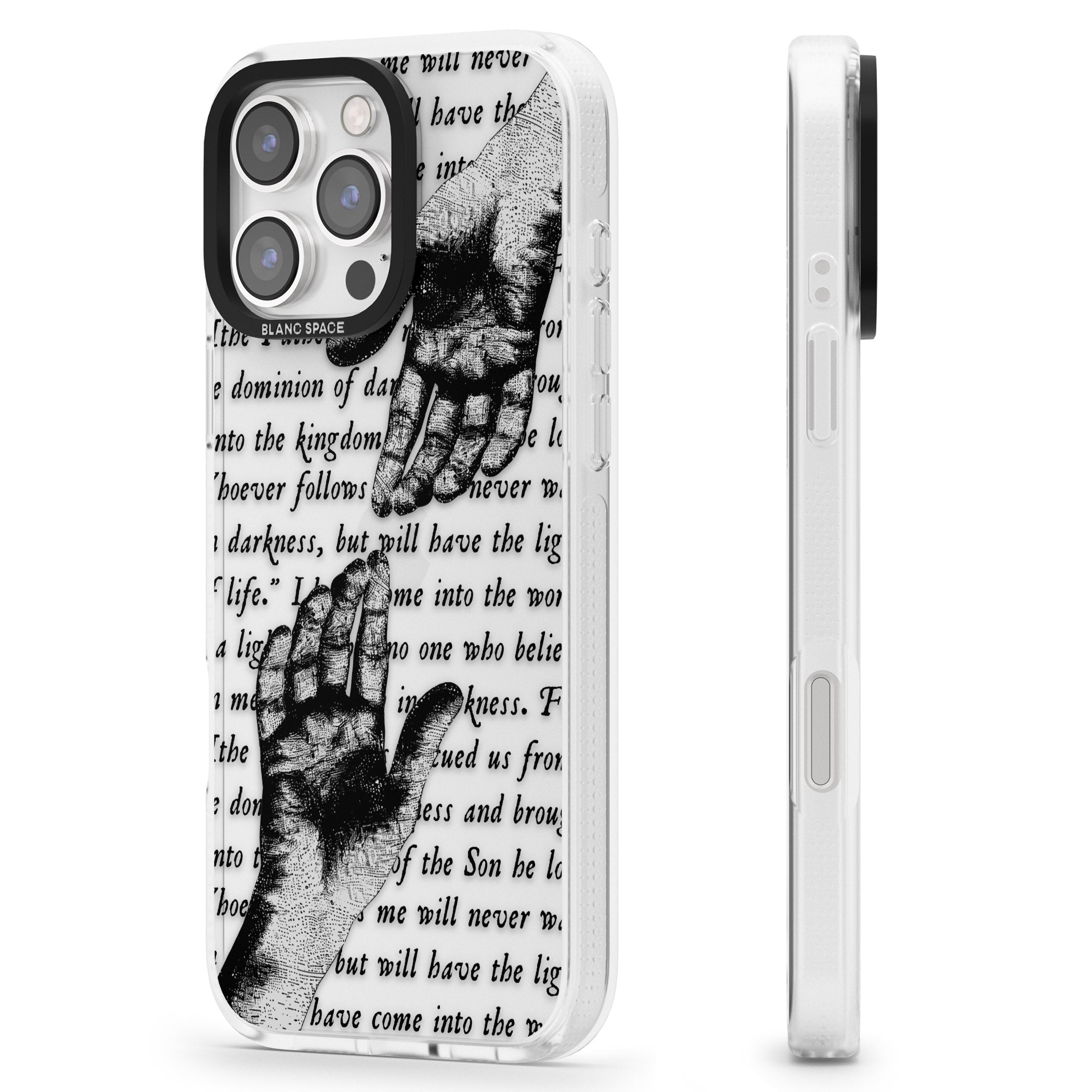 In Touch iPhone 16 Pro Max / 16 Pro Clear Case Impact Air - Blanc Space