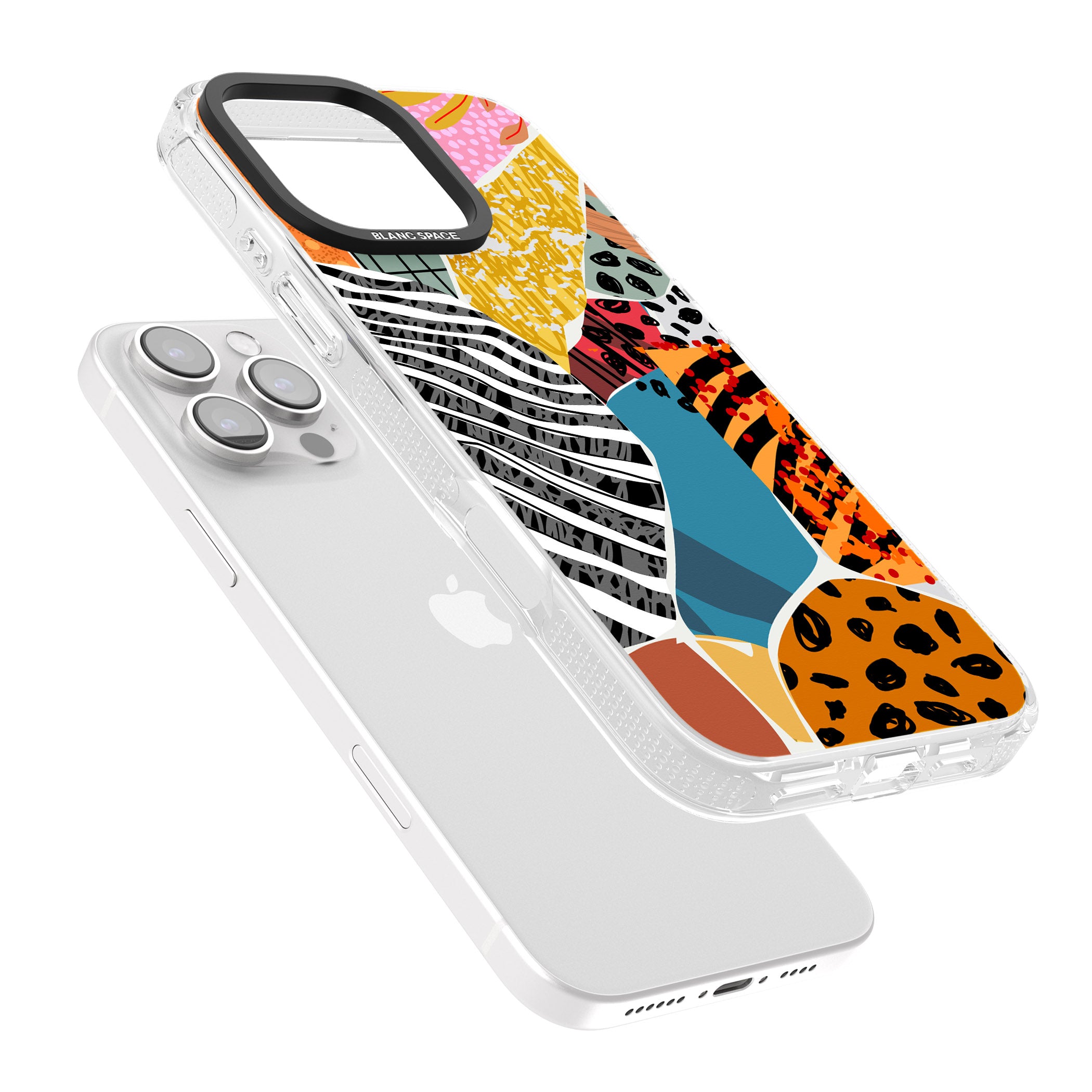 Print Passion iPhone 16 Pro Max / 16 Pro Clear Case Impact Air - Blanc Space