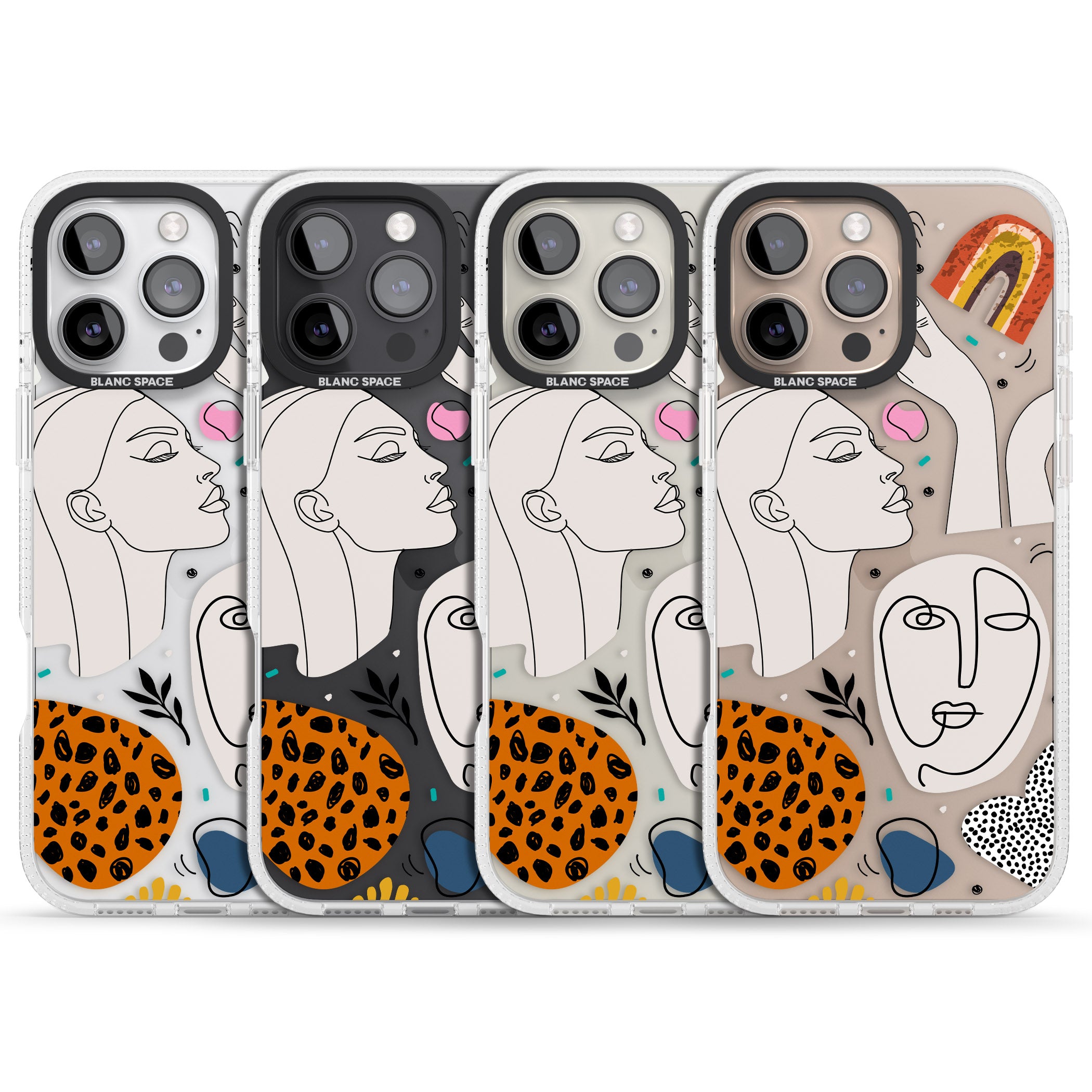 The Scrapbook Freak iPhone 16 Pro Max / 16 Pro Clear Case Impact Air - Blanc Space