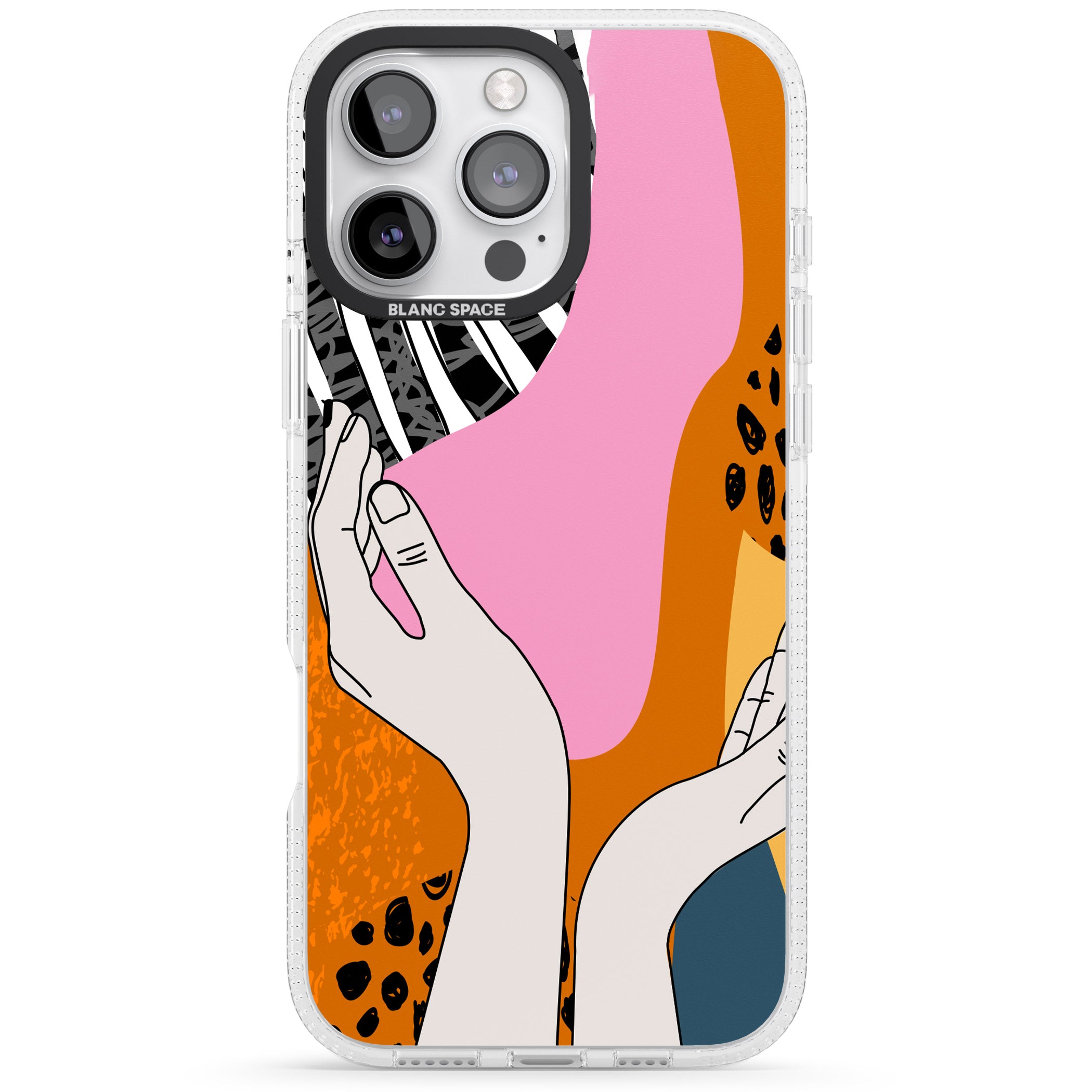 Catching Feels iPhone 16 Pro Max / 16 Pro Clear Case Impact Air - Blanc Space