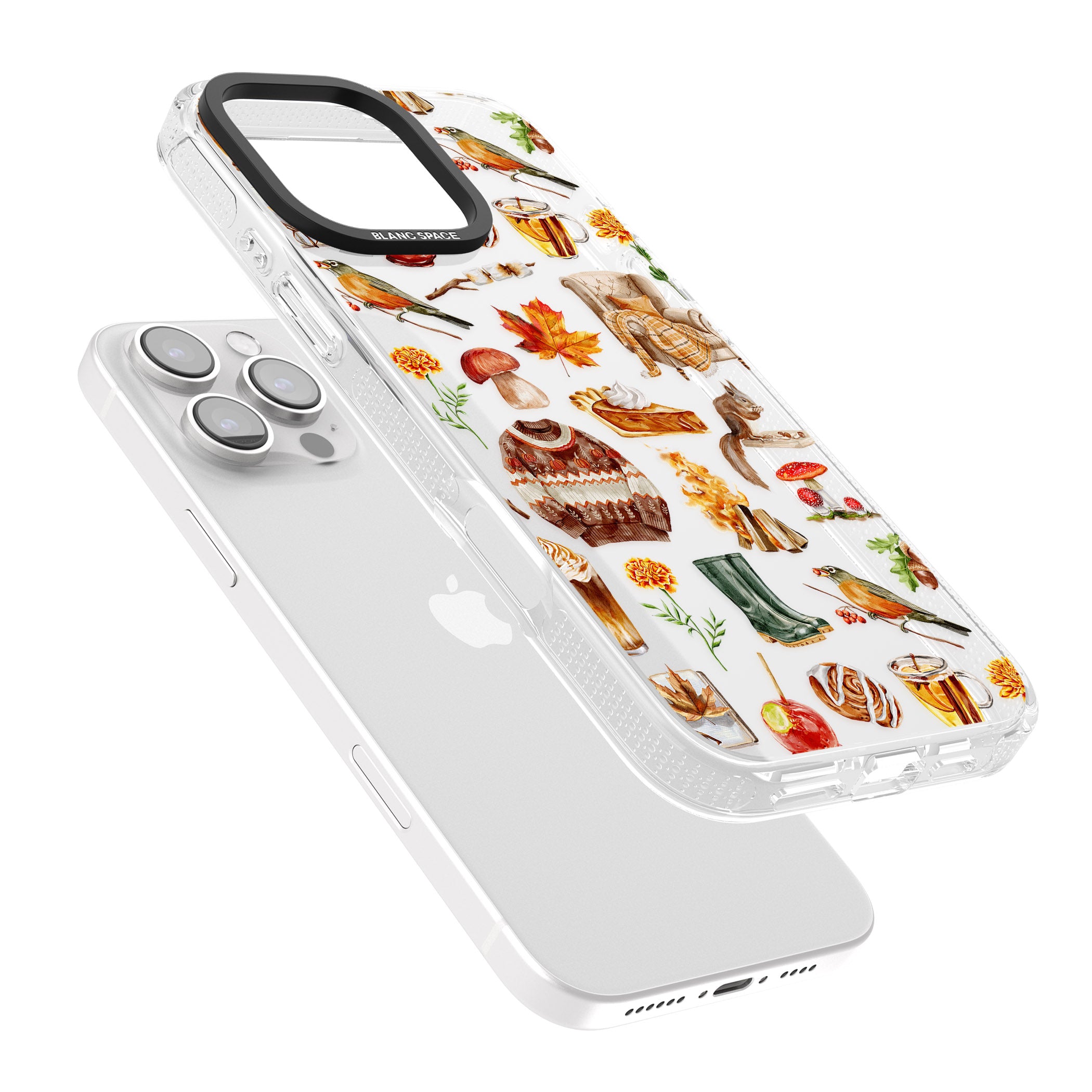 Cozy Autumn Aesthetic iPhone 16 Pro Max / 16 Pro Clear Case Impact Air - Blanc Space