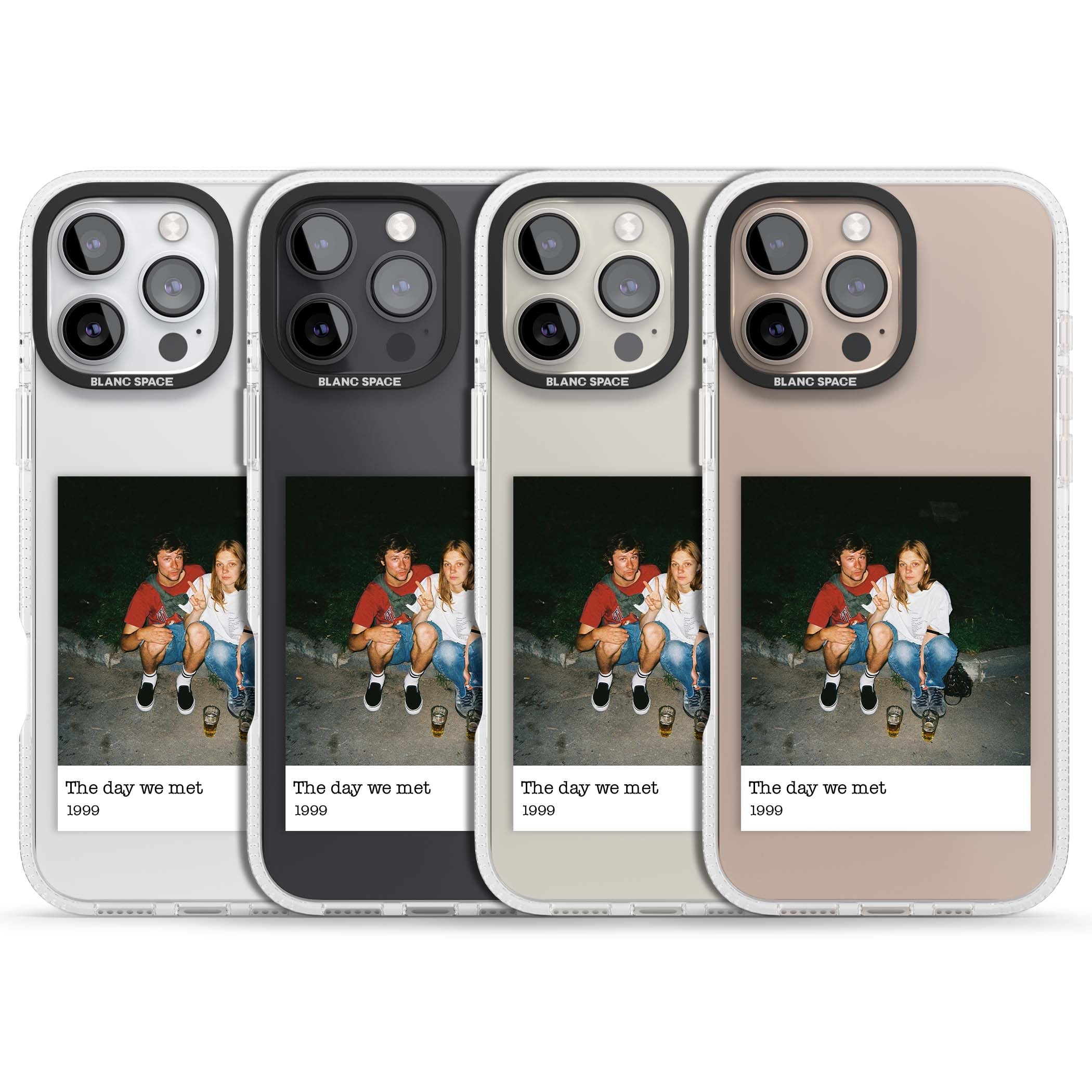 Photo Memory minimal iPhone case | Clear Case Impact Air case for iPhone 16 Pro, iPhone 16 Pro Max