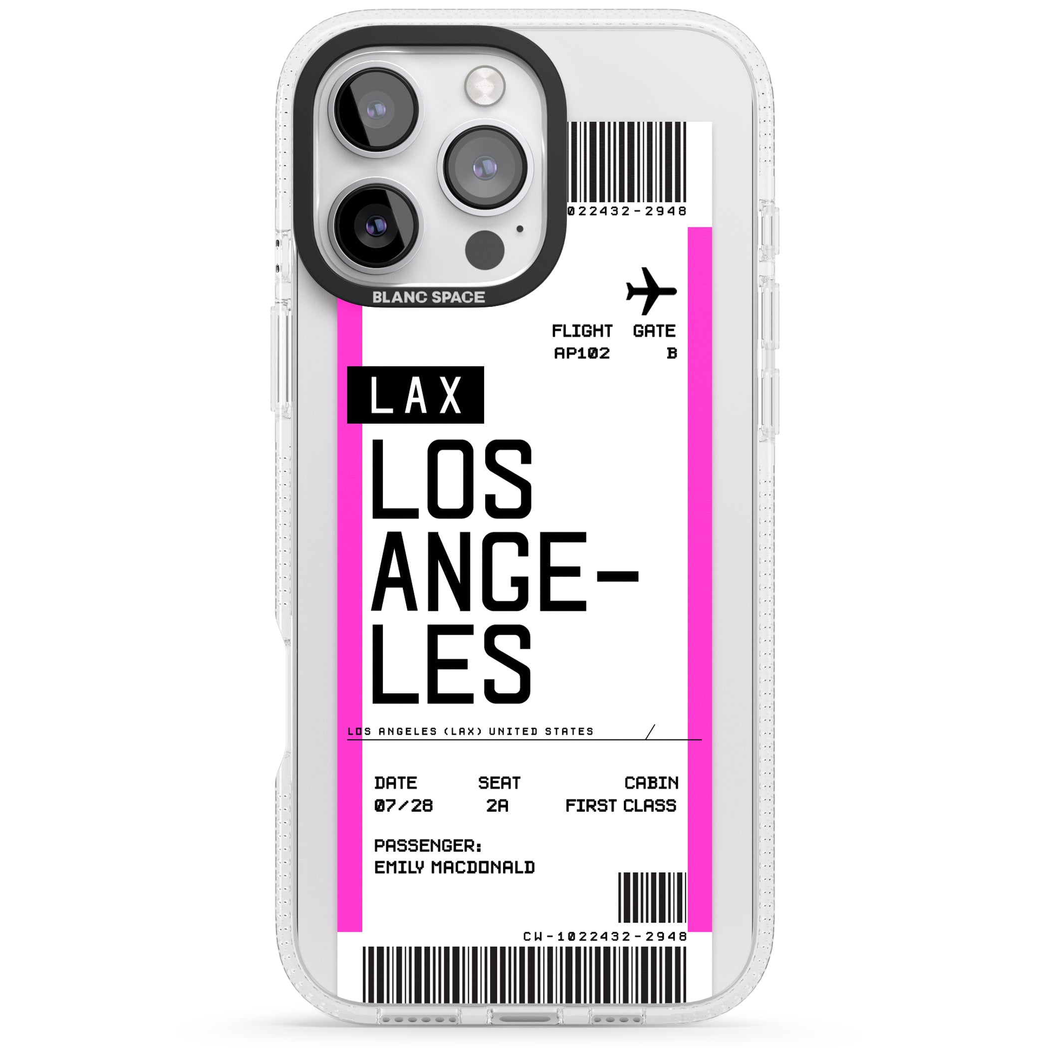 Personalised Los Angeles Boarding Pass