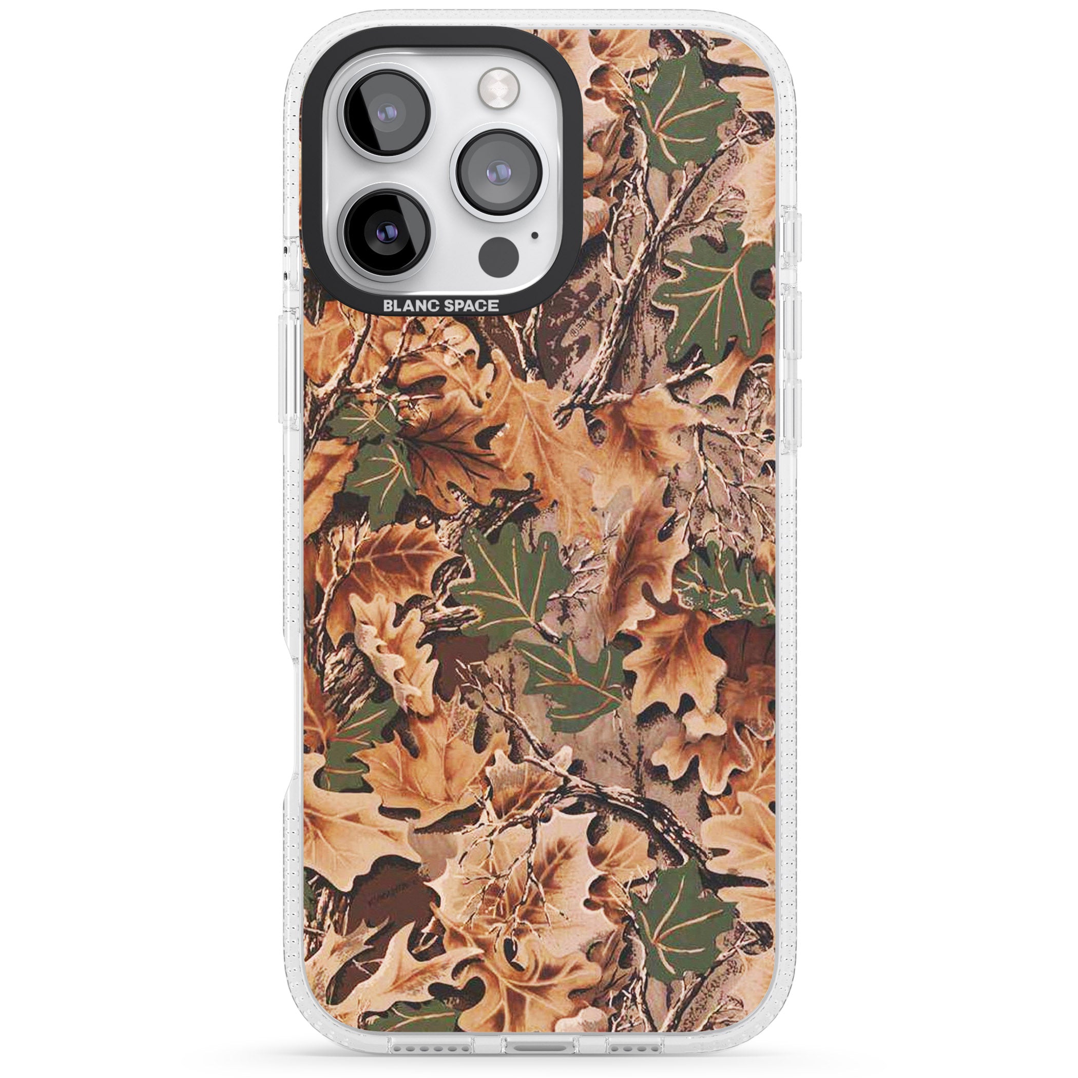 Realtree Camo iPhone 16 Pro Max / 16 Pro Clear Case Impact Air - Blanc Space