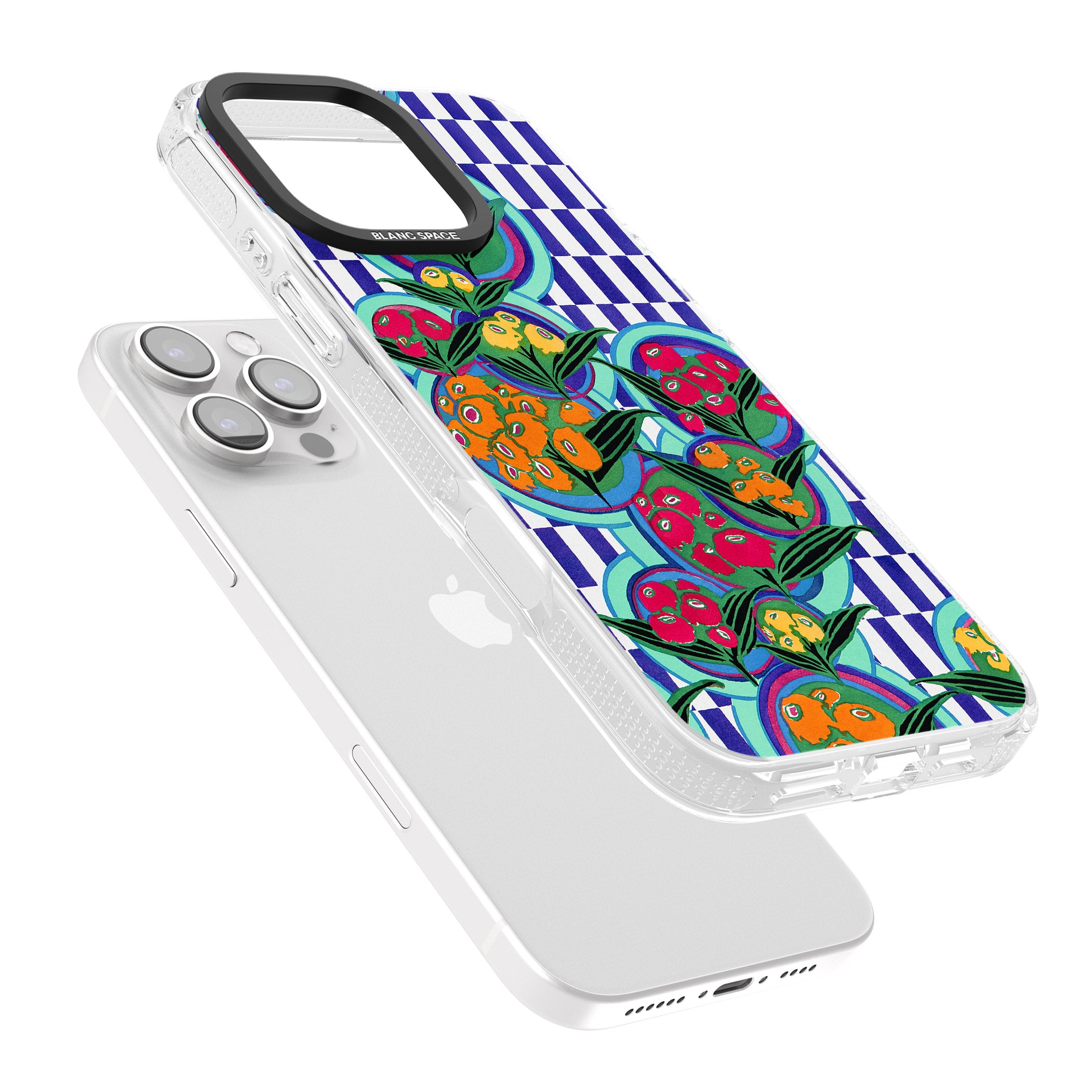 Vintage Fruit Plates iPhone 16 Pro Max / 16 Pro Clear Case Impact Air - Blanc Space