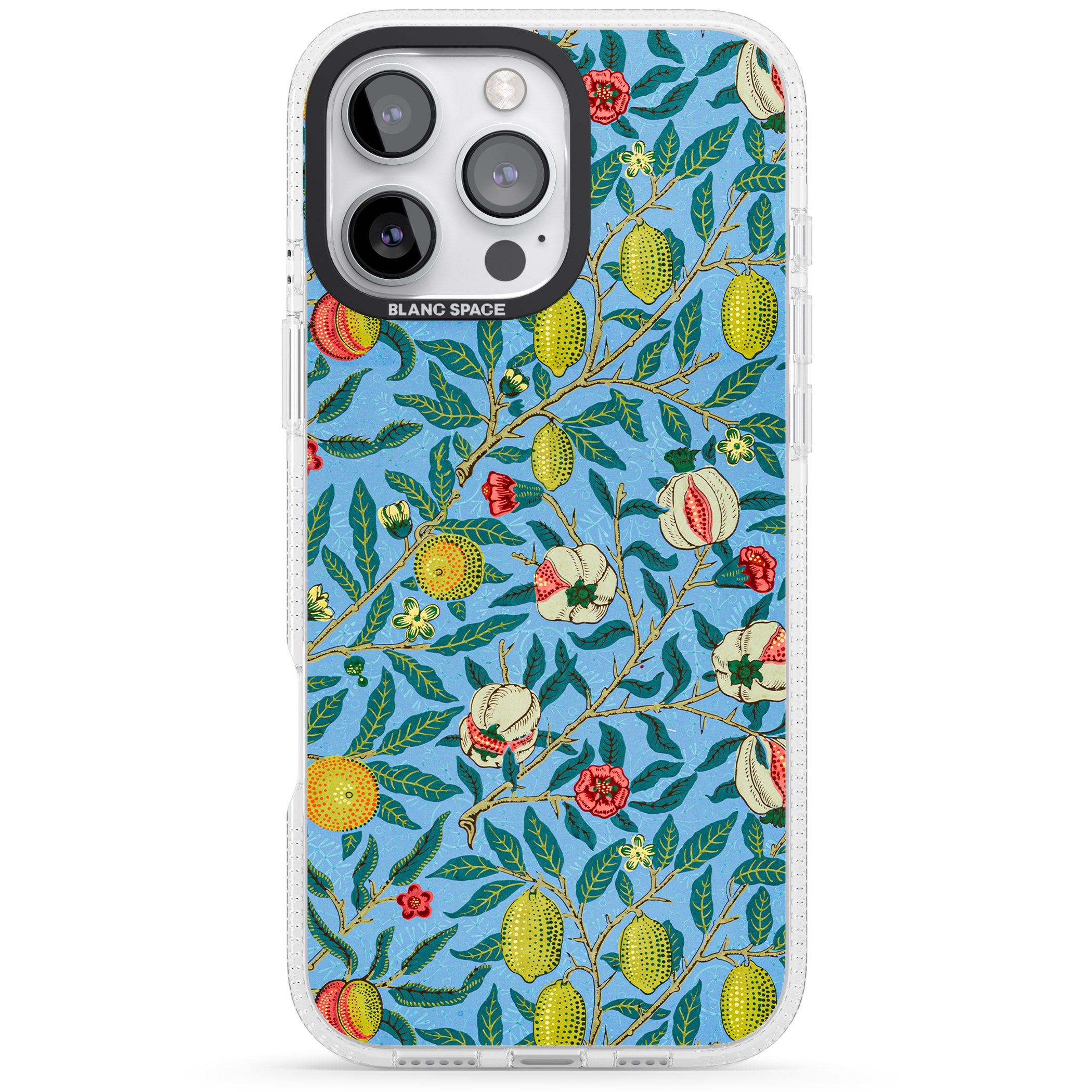 Vintage Fruits iPhone 16 Pro Max / 16 Pro Clear Case Impact Air - Blanc Space