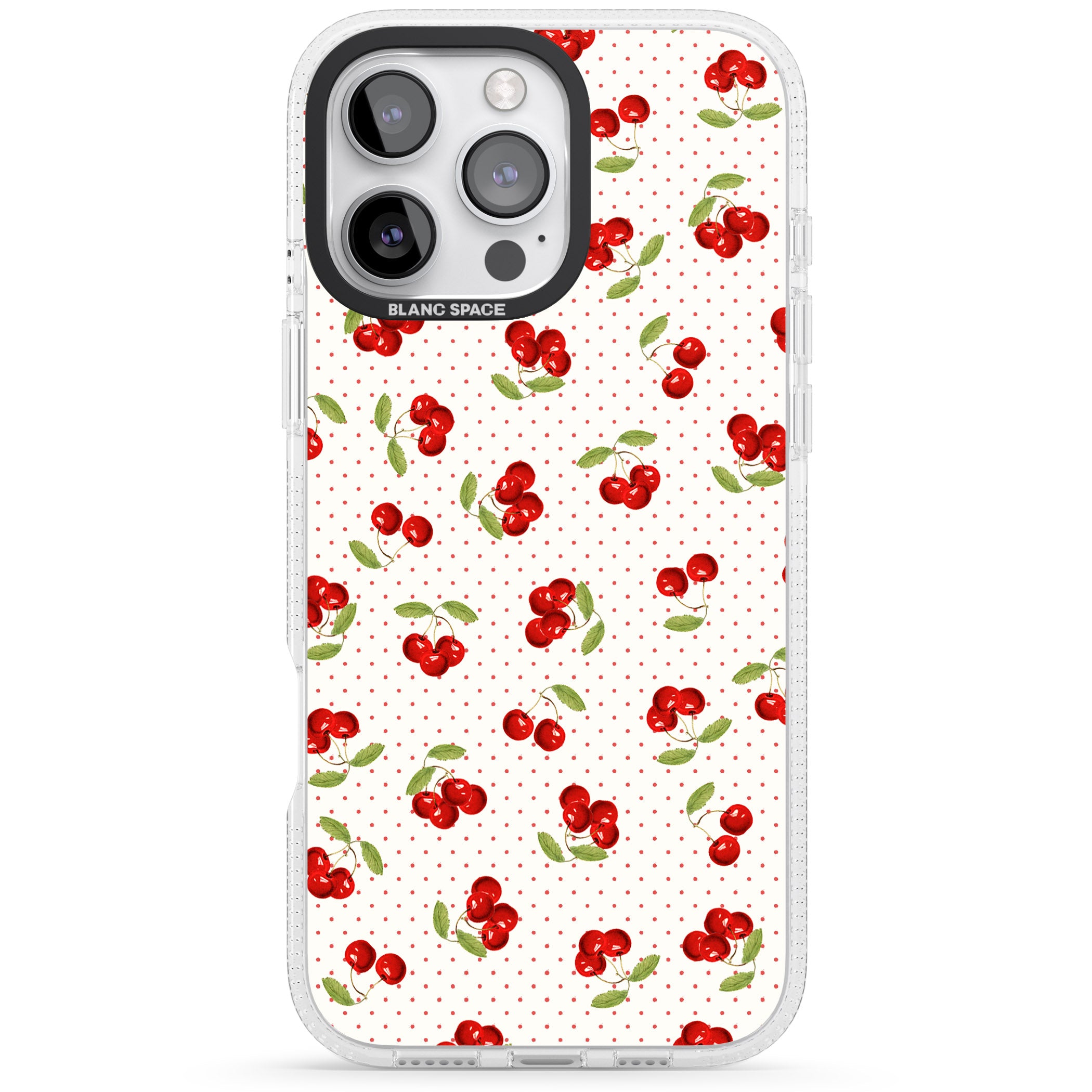 Cherry Picking iPhone 16 Pro Max / 16 Pro Clear Case Impact Air - Blanc Space