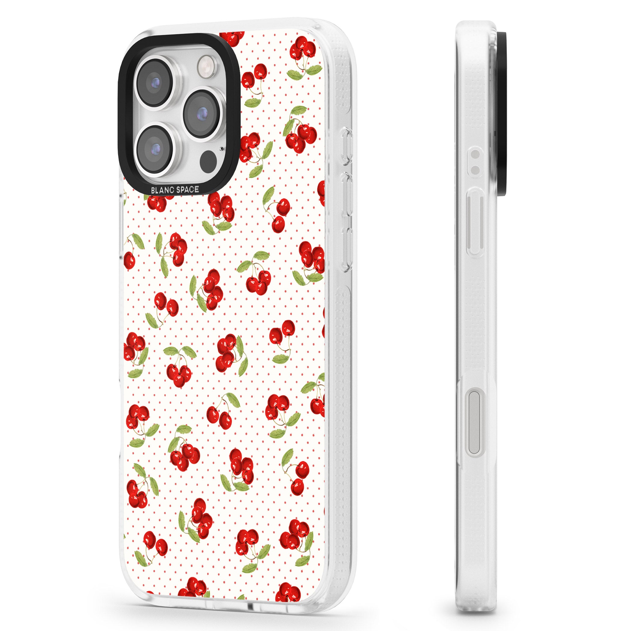 Cherry Picking iPhone 16 Pro Max / 16 Pro Clear Case Impact Air - Blanc Space