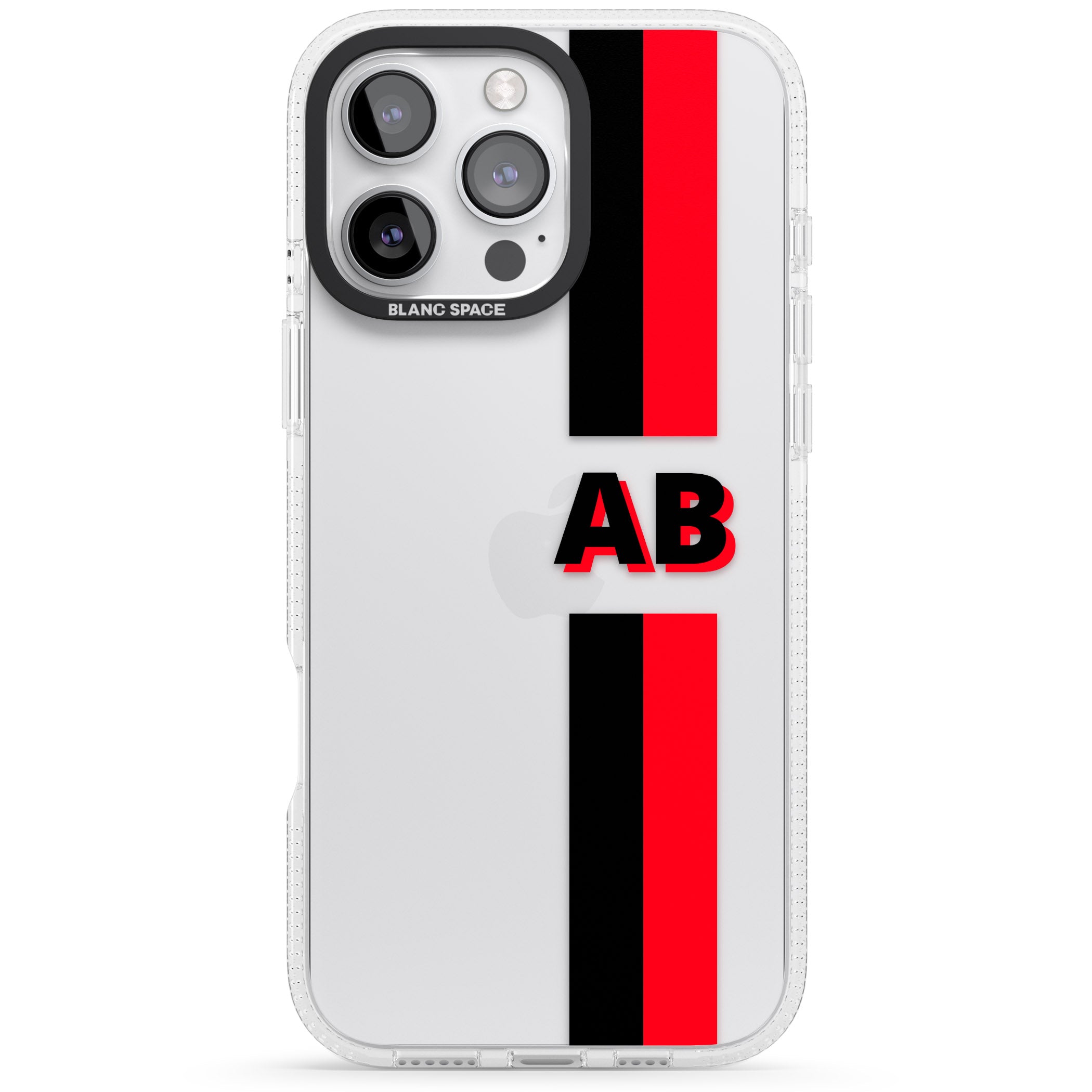 Personalised Clear Text 6C iPhone 16 Pro Max / 16 Pro Clear Case Impact Air - Blanc Space