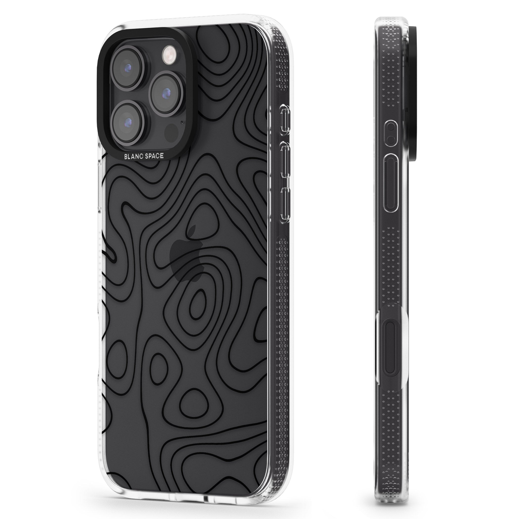 Damascus Steel iPhone 16 Pro Max / 16 Pro Clear Case Impact Air - Blanc Space