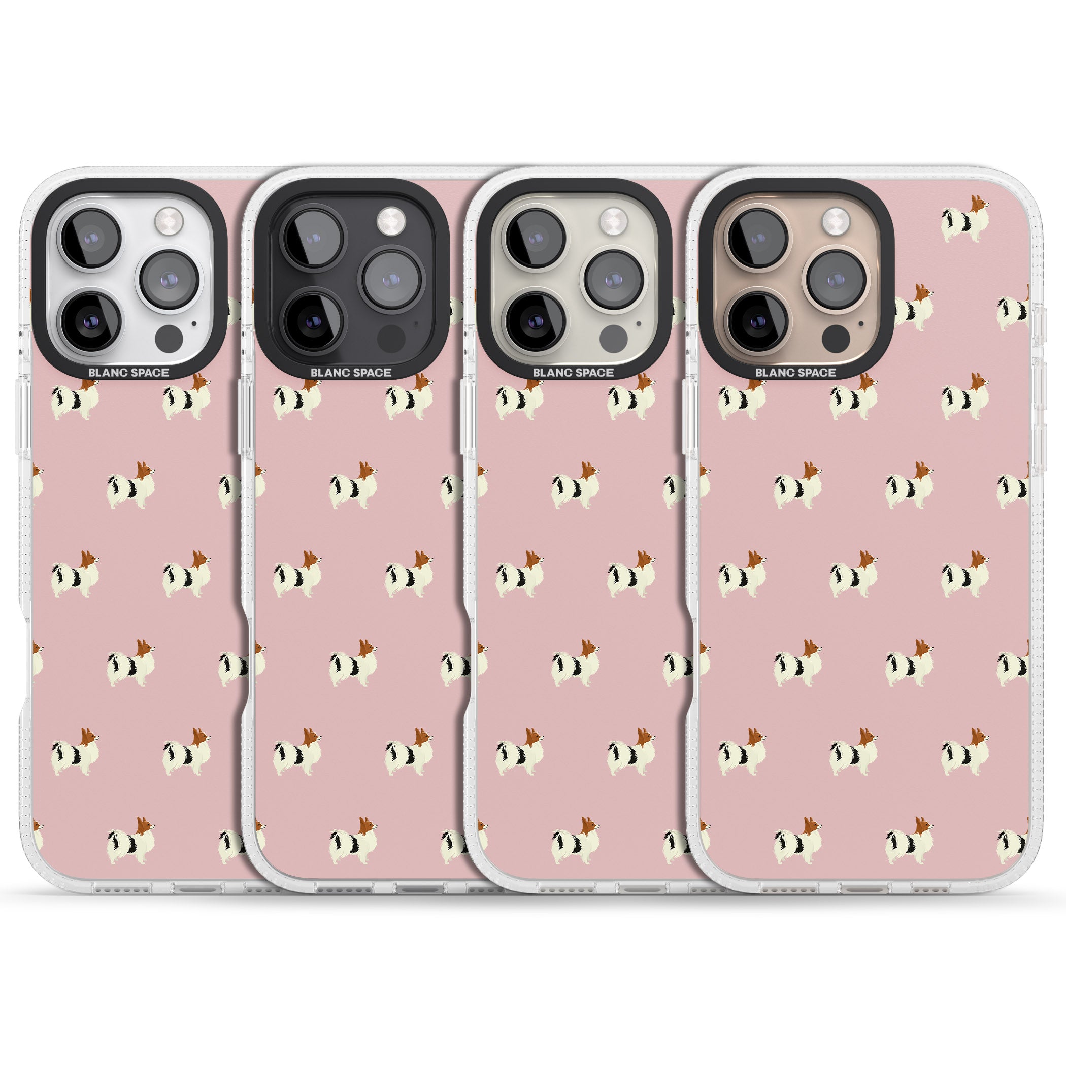 German Shorthaired Pointer Dog Pattern Clear iPhone 16 Pro Max / 16 Pro Clear Case Impact Air - Blanc Space