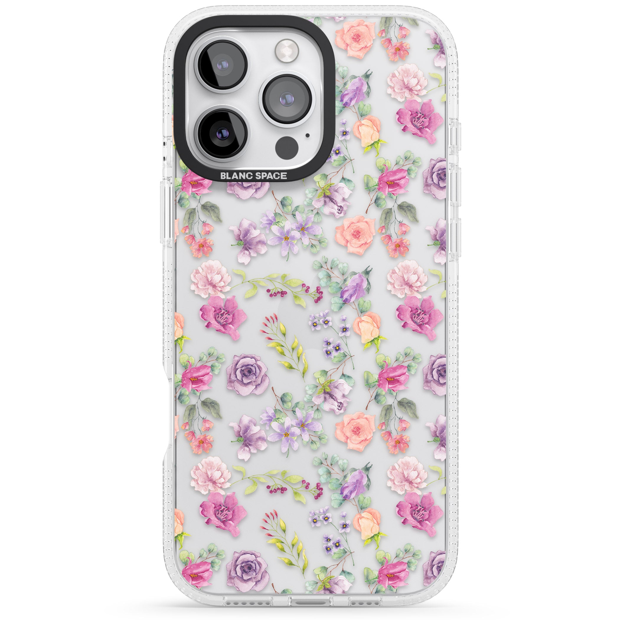 Sunday Flowers iPhone 16 Pro Max / 16 Pro Clear Case Impact Air - Blanc Space