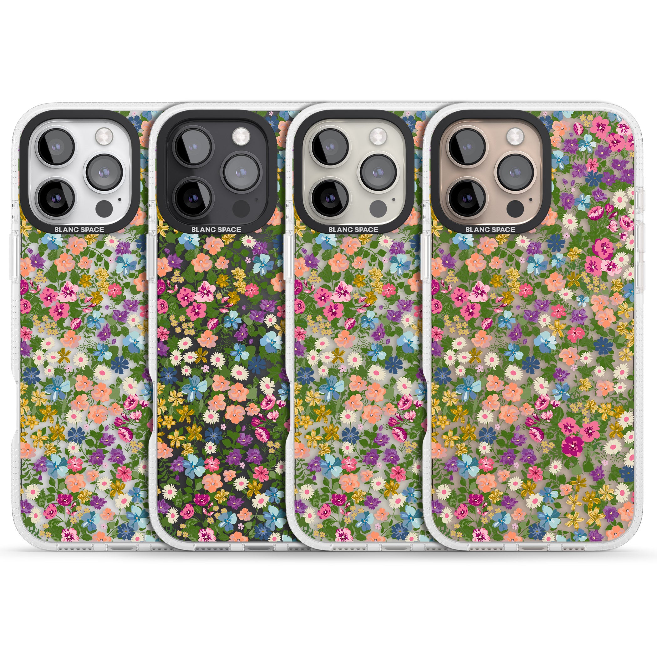 Tuscan Meadow iPhone 16 Pro Max / 16 Pro Clear Case Impact Air - Blanc Space