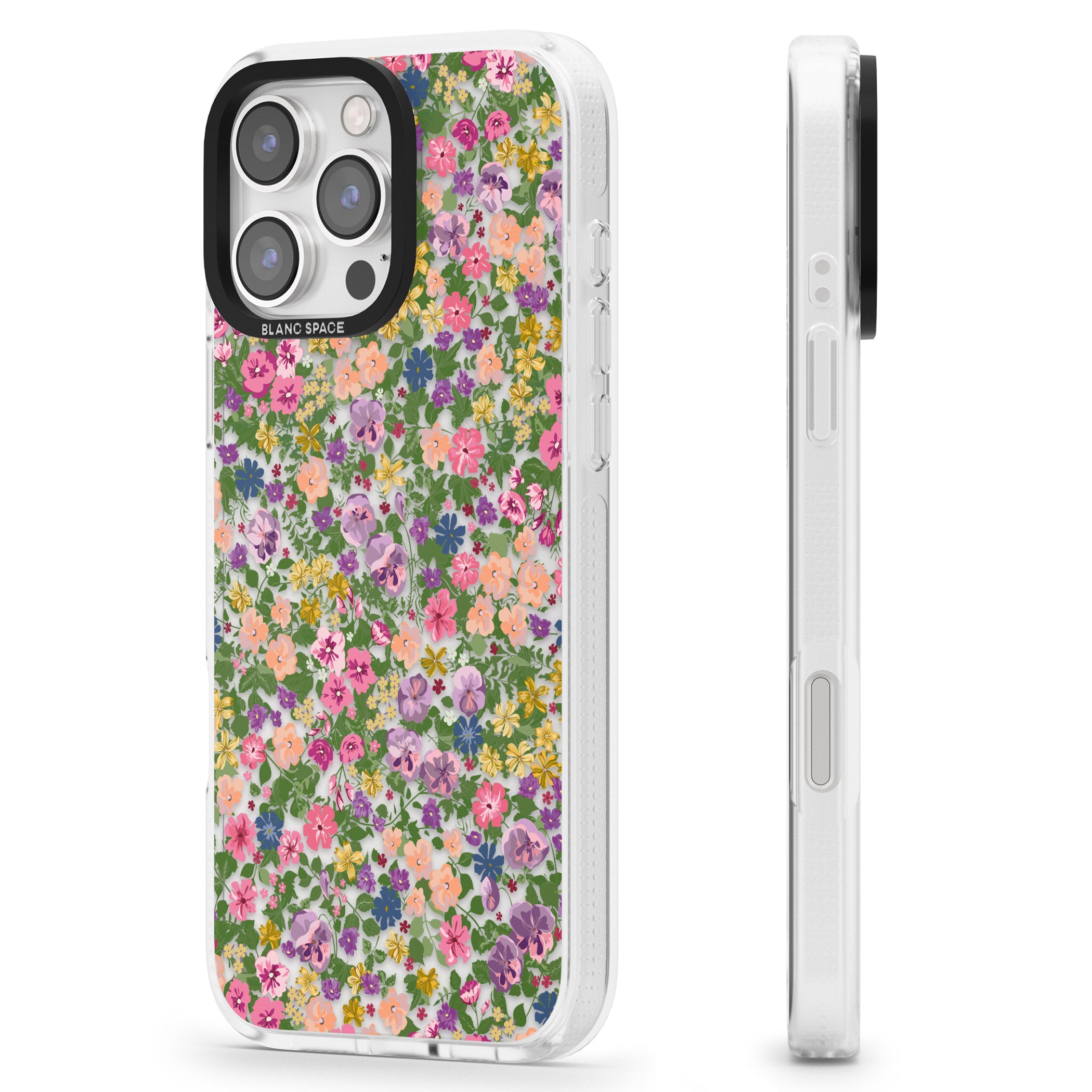 Lake Como Meadow iPhone 16 Pro Max / 16 Pro Clear Case Impact Air - Blanc Space