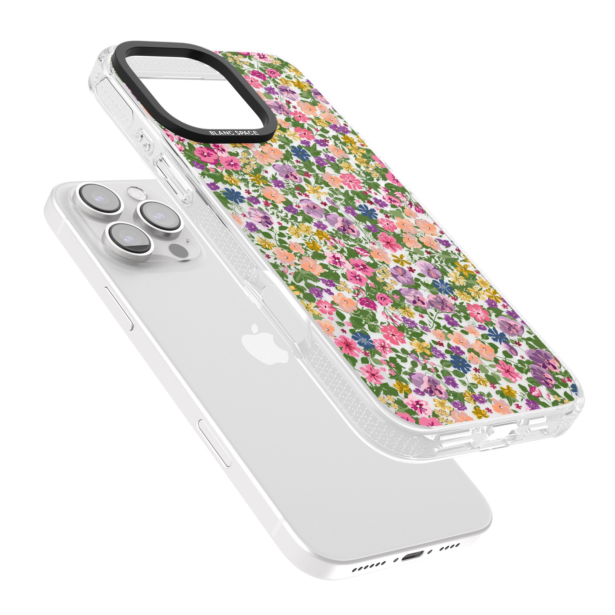 Lake Como Meadow iPhone 16 Pro Max / 16 Pro Clear Case Impact Air - Blanc Space