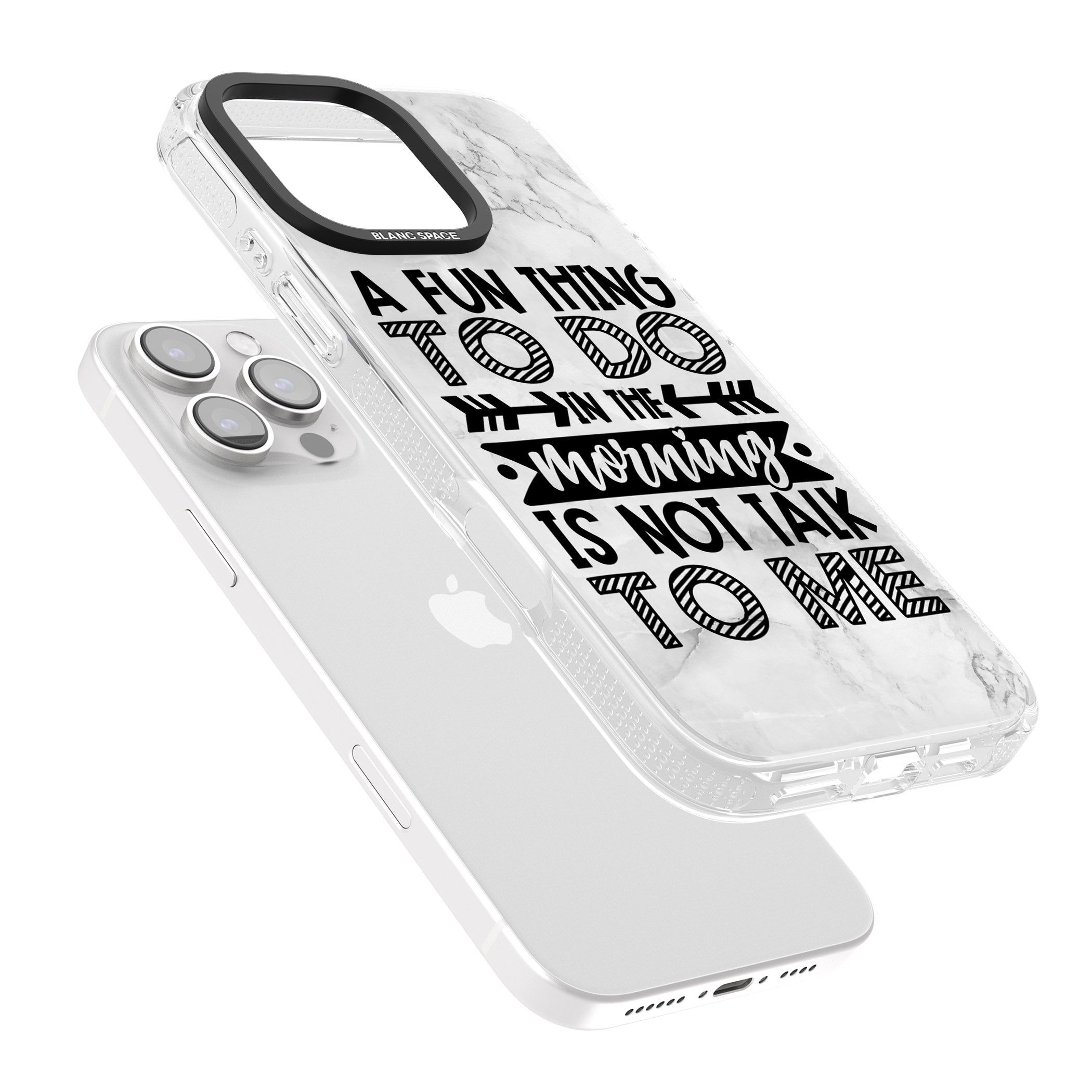 A Fun thing to do iPhone 16 Pro Max / 16 Pro Clear Case Impact Air - Blanc Space